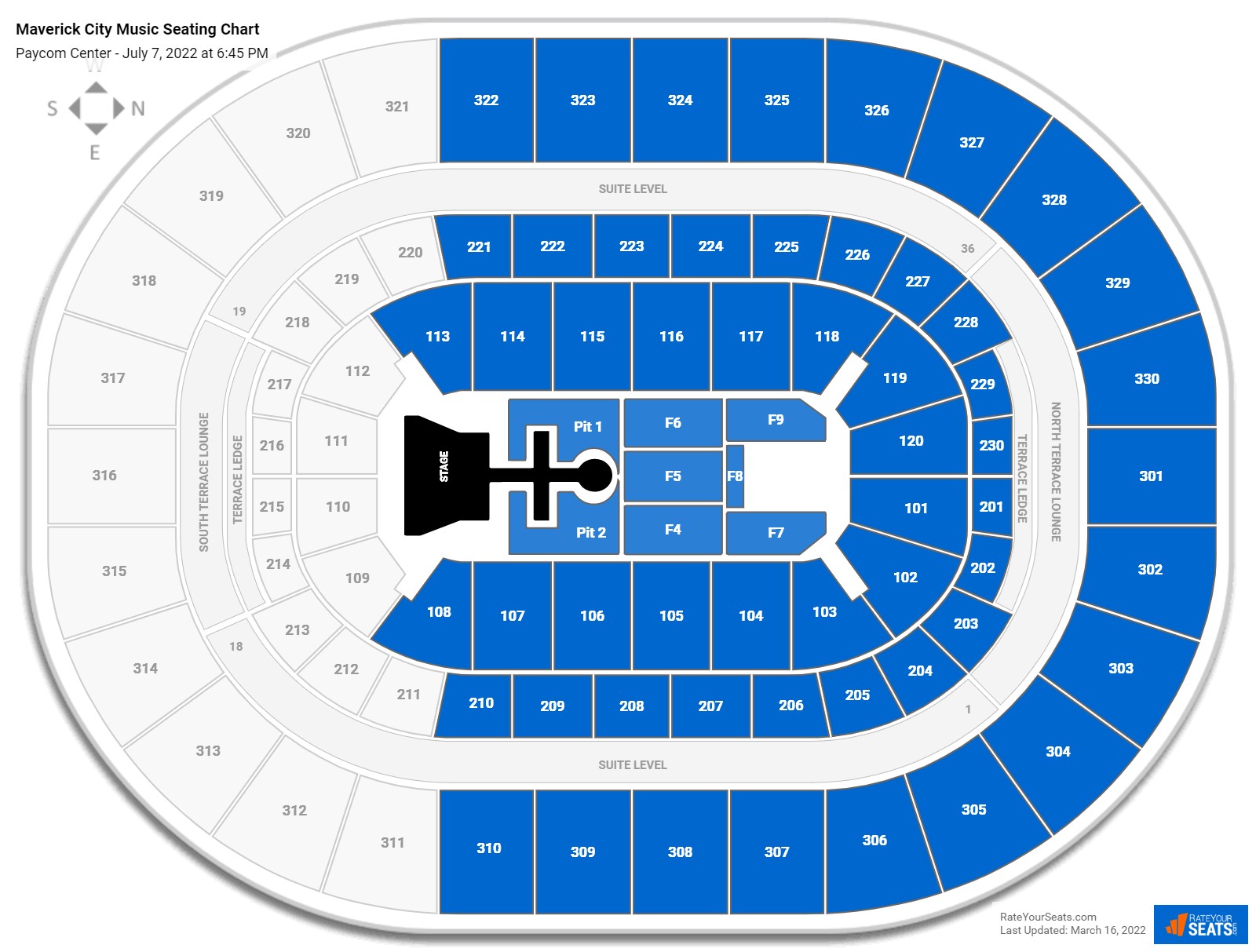Maverick City Music seating chart Paycom Center