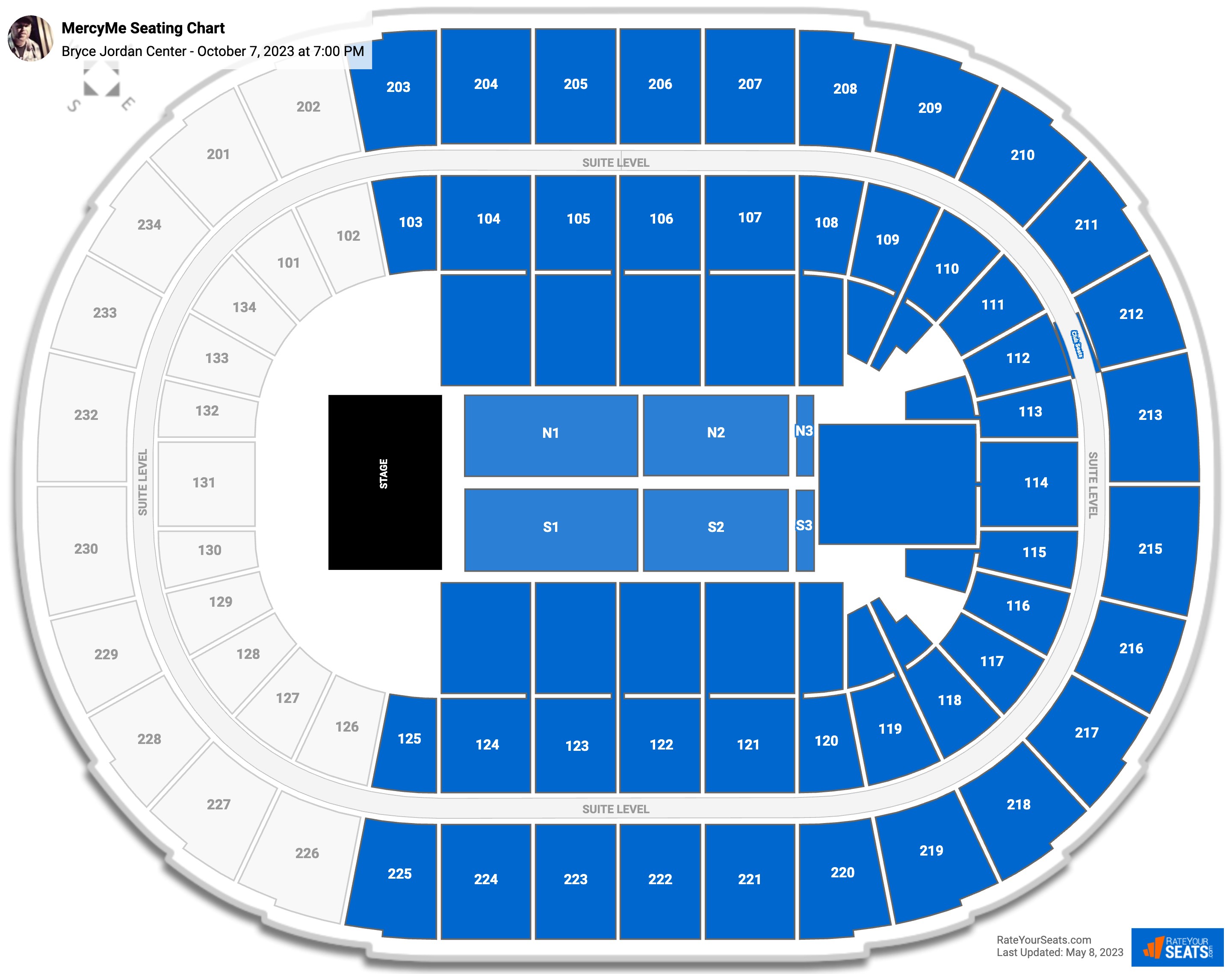 Bryce Jordan Center Concert Seating Chart