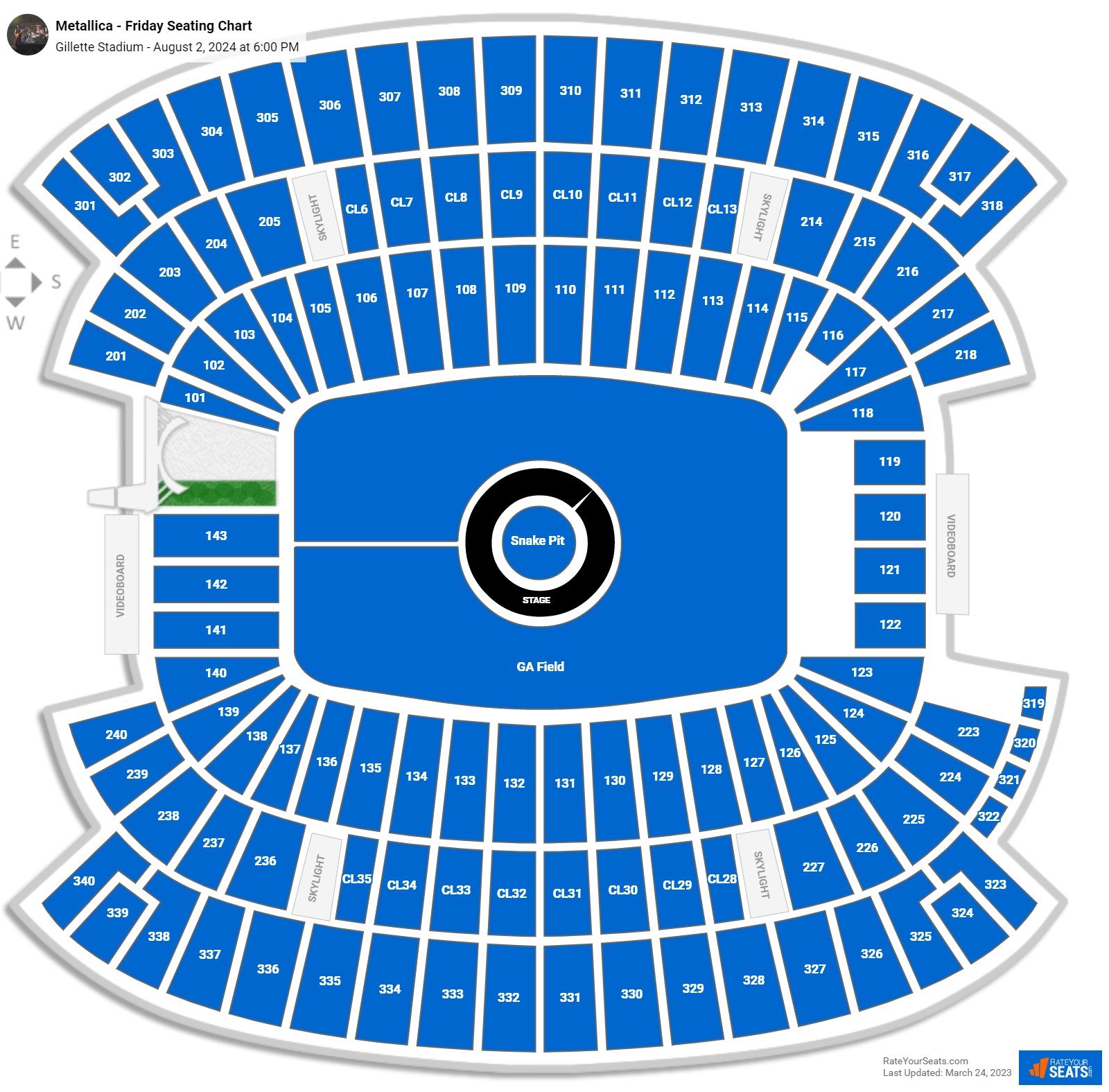 Gillette Stadium Concert Floor Seats View Viewfloor.co