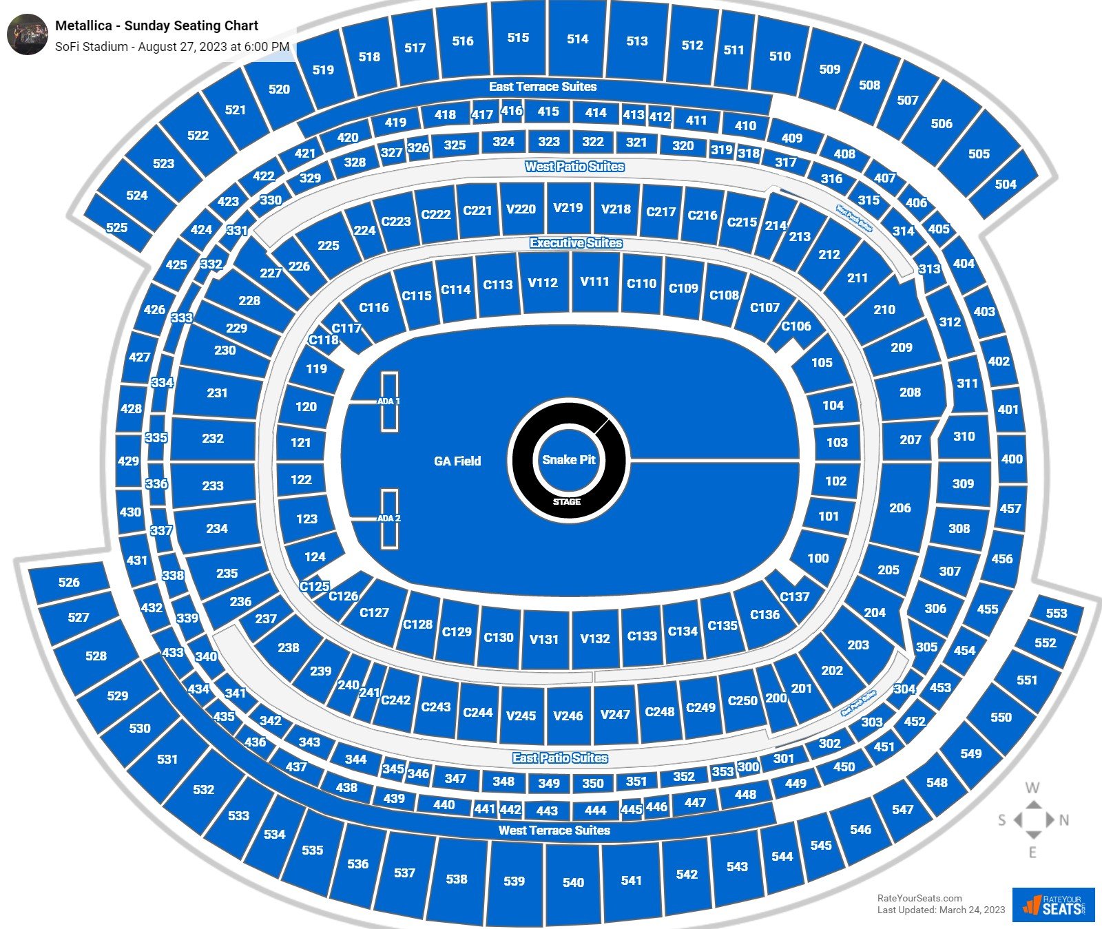 Sofi Stadium Concert Seating Chart