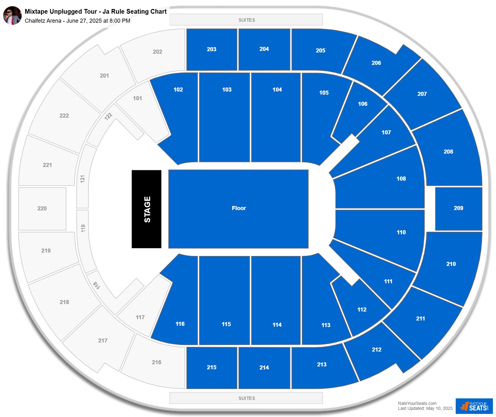 Mixtape Unplugged Tour - Ja Rule seating chart Chaifetz Arena