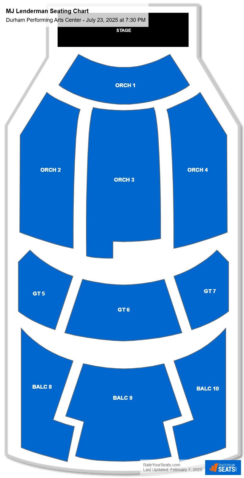 MJ Lenderman seating chart Durham Performing Arts Center