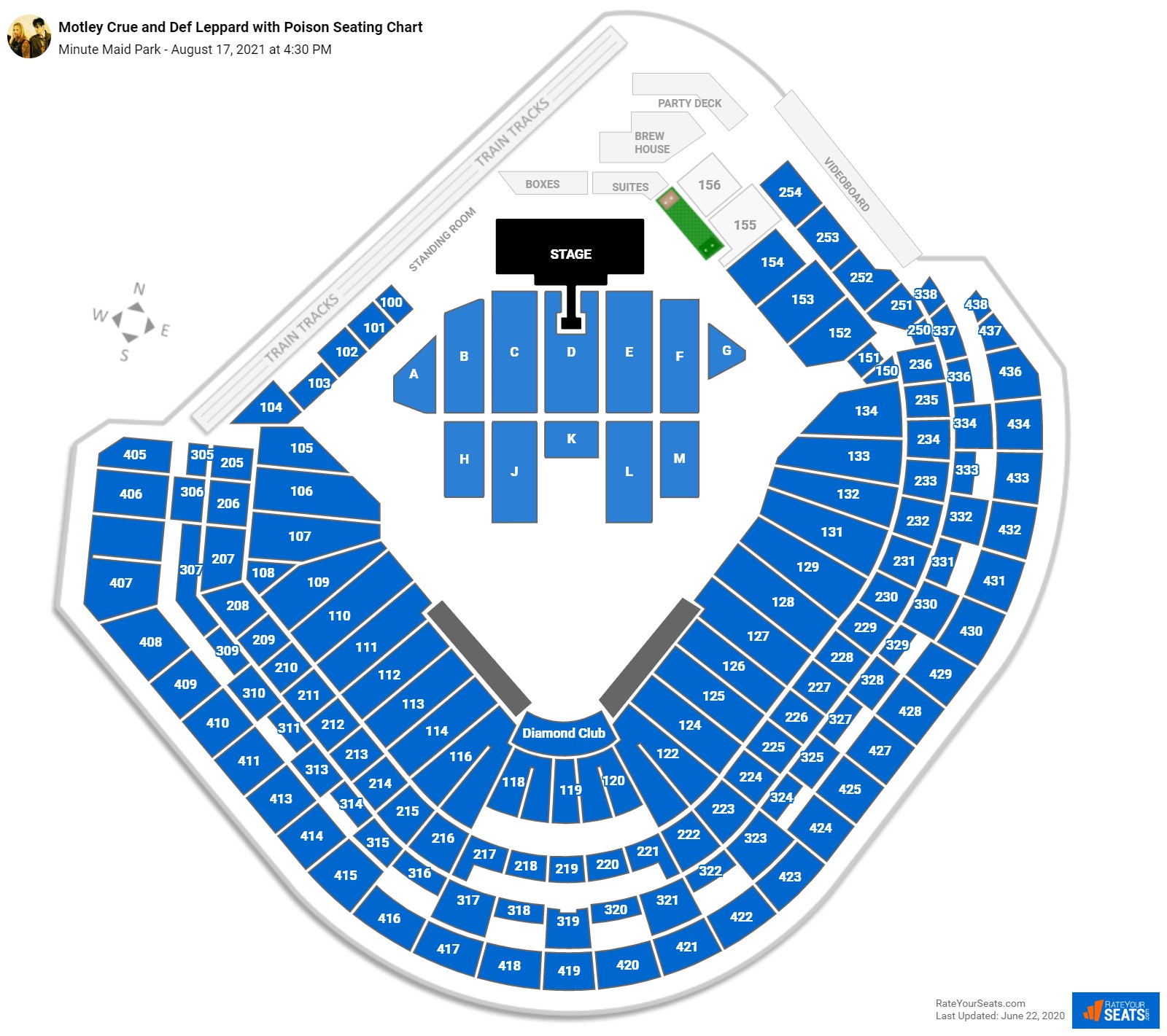 Minute Maid Park Seating Charts for Concerts