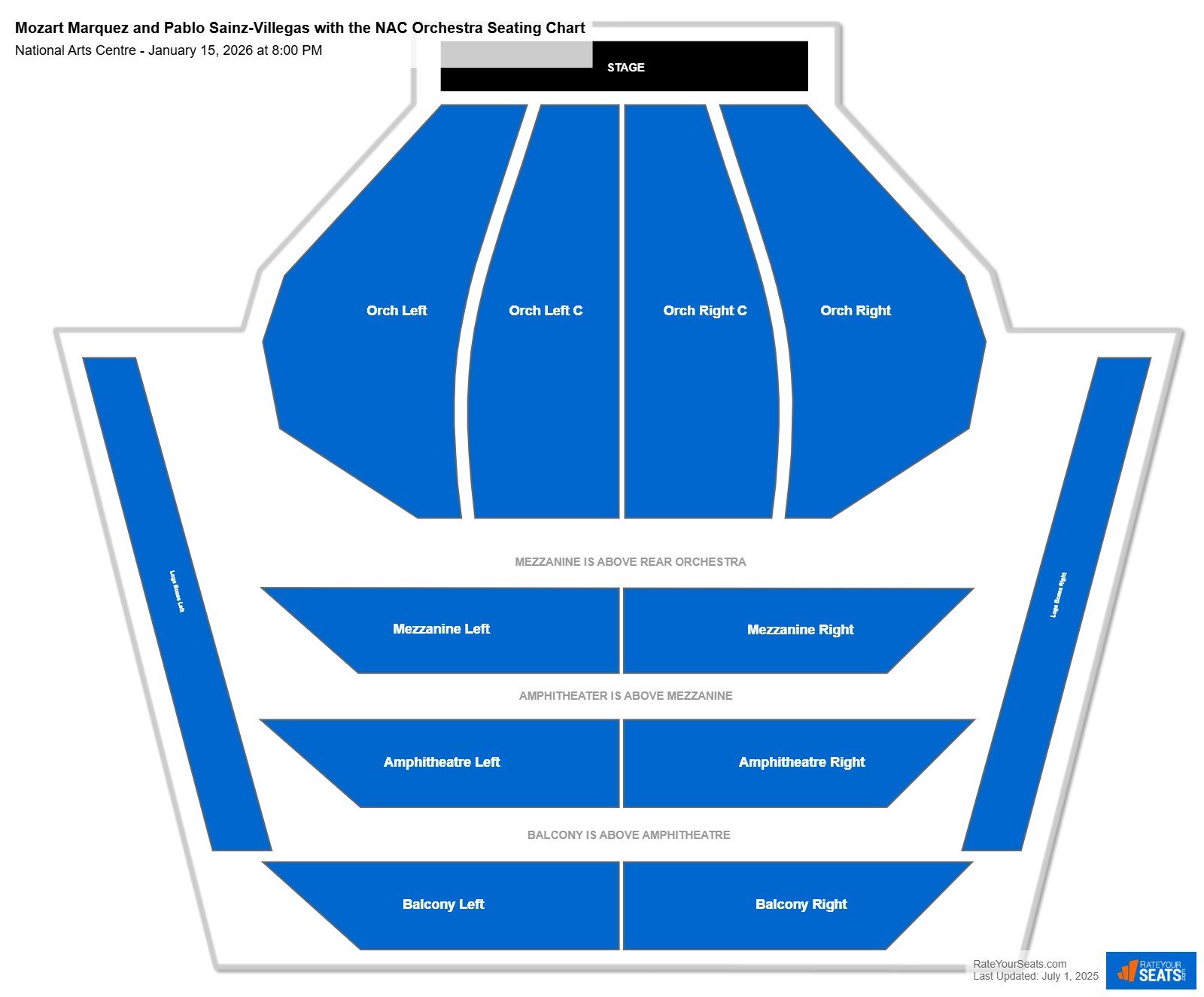 Mozart Marquez and Pablo Sainz-Villegas with the NAC Orchestra seating chart National Arts Centre