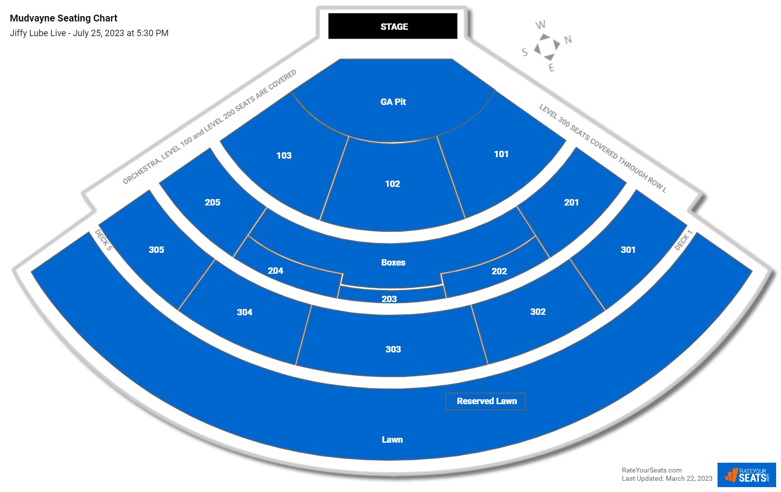 Mudvayne seating chart Jiffy Lube Live