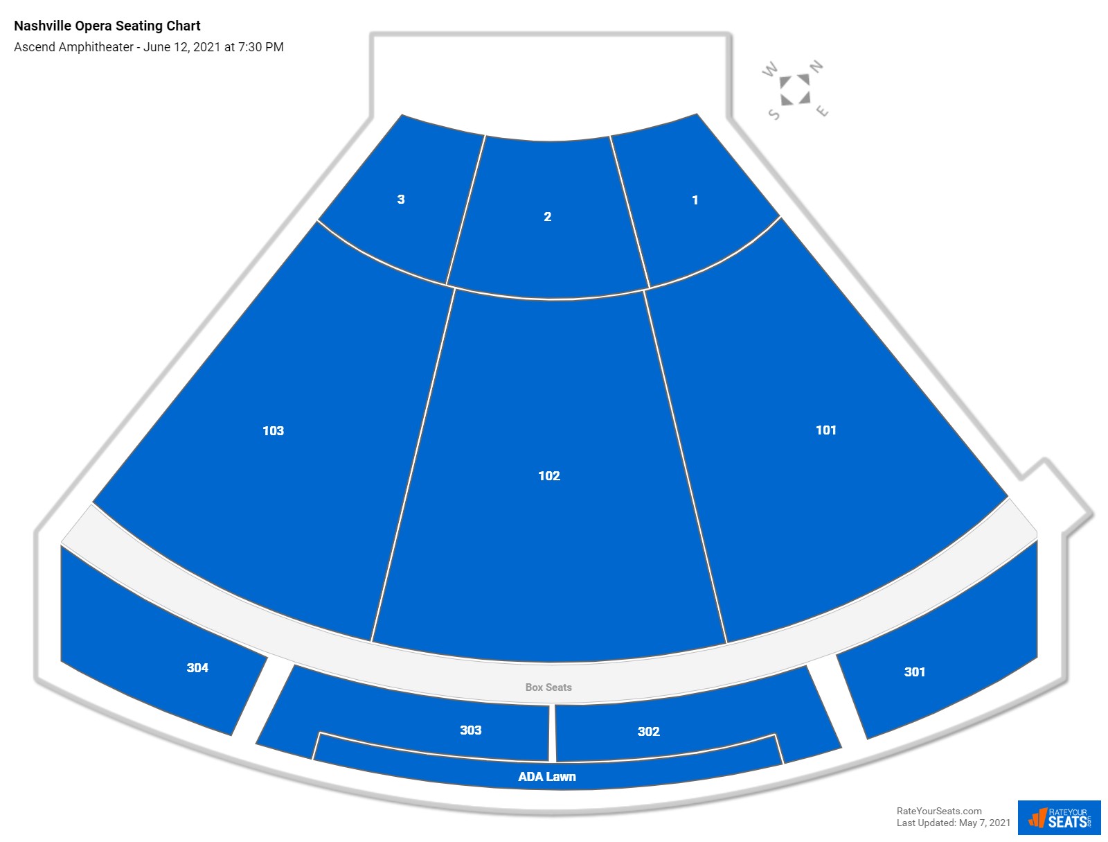 Nashville Opera seating chart Ascend Amphitheater