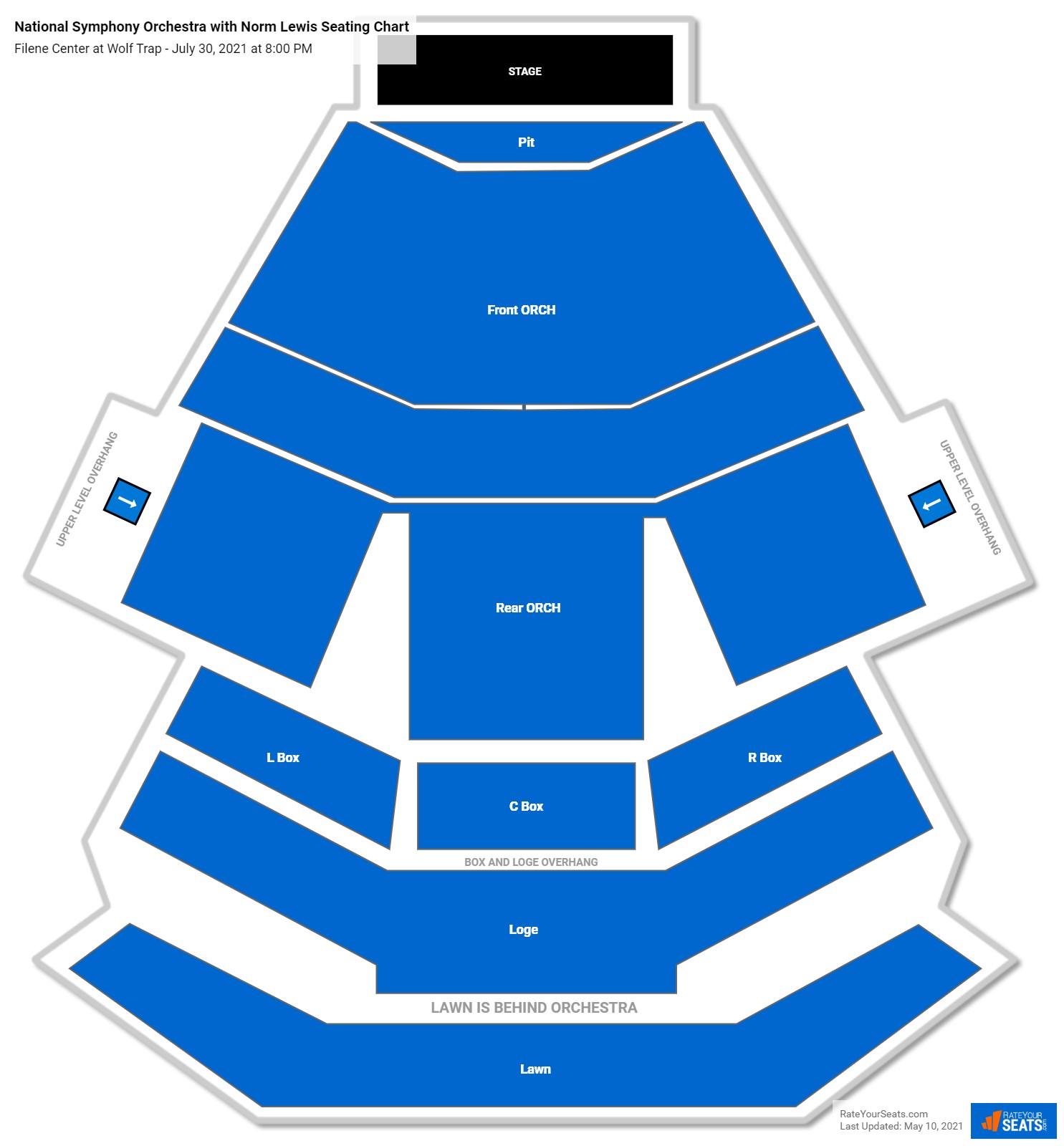National Symphony Orchestra with Norm Lewis seating chart Filene Center at Wolf Trap
