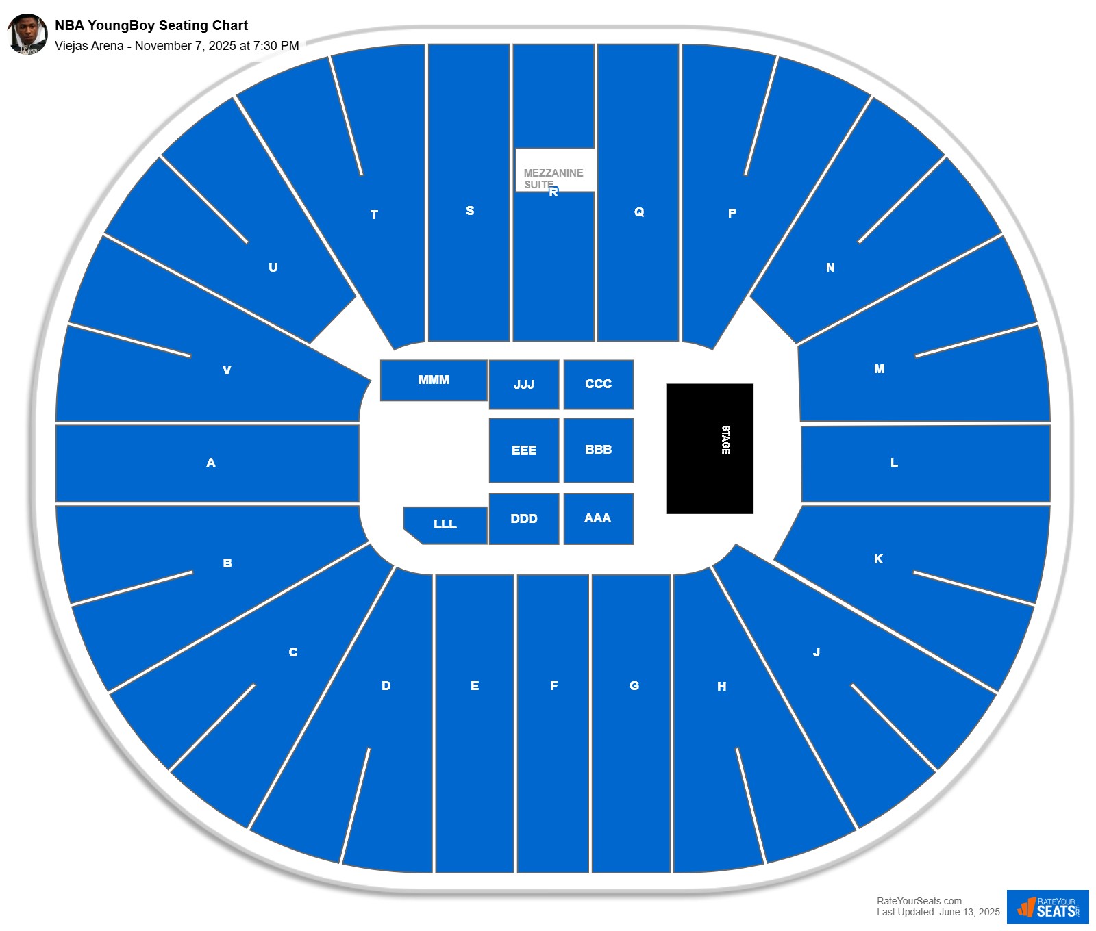 NBA YoungBoy seating chart Viejas Arena