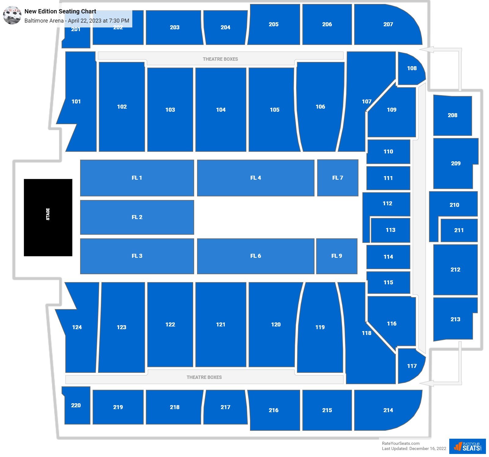 Big Arena Seating Chart