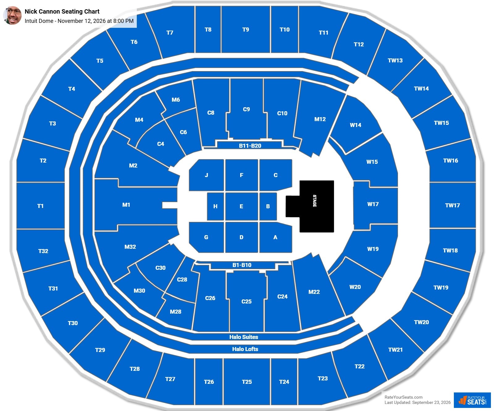 Nick Cannon - Wild N Out Seating Chart at Intuit Dome