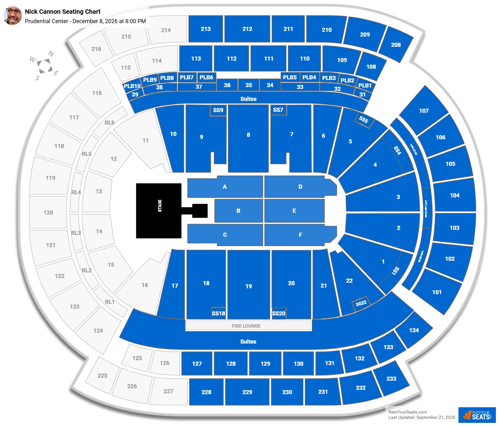 Nick Cannon - Wild N Out Seating Chart at Prudential Center