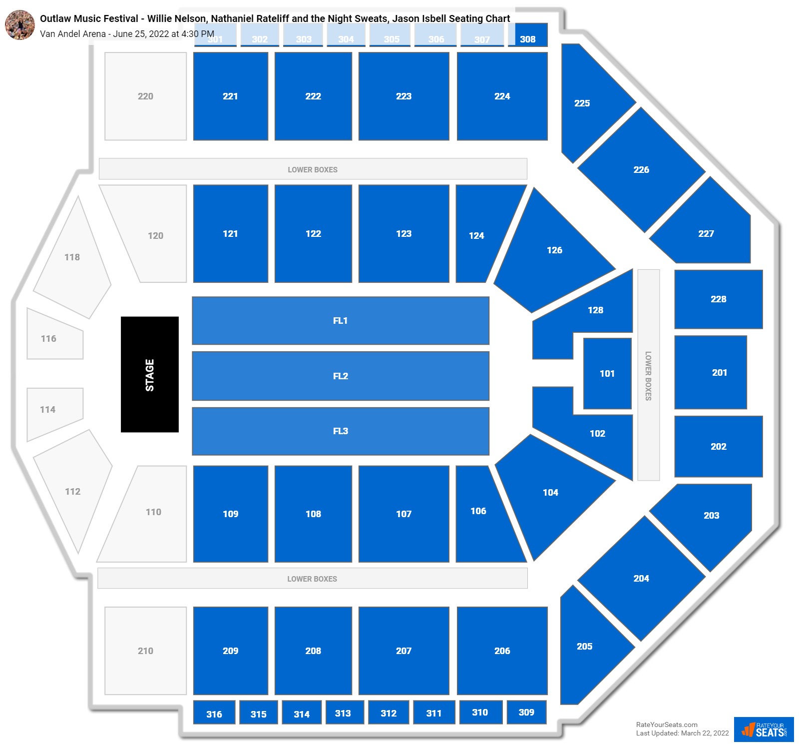 Outlaw Music Festival - Willie Nelson, Nathaniel Rateliff and the Night Sweats, Jason Isbell seating chart Van Andel Arena