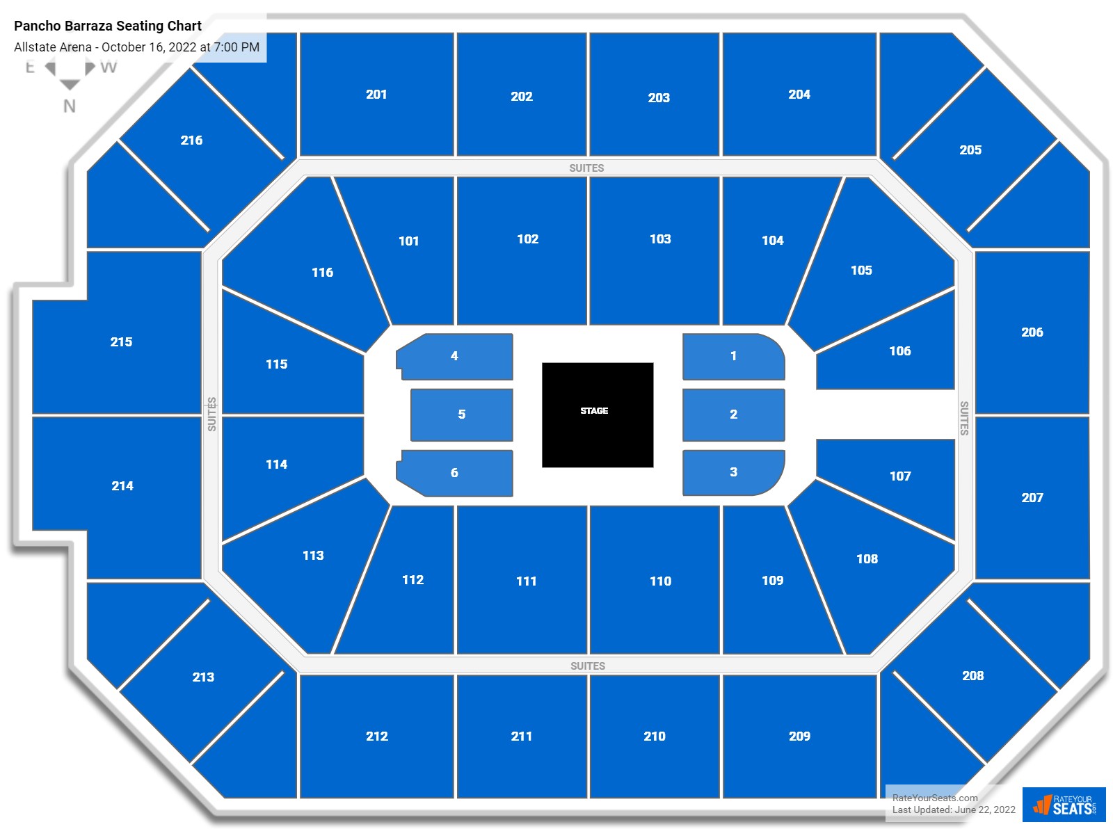 Pancho Barraza seating chart Allstate Arena