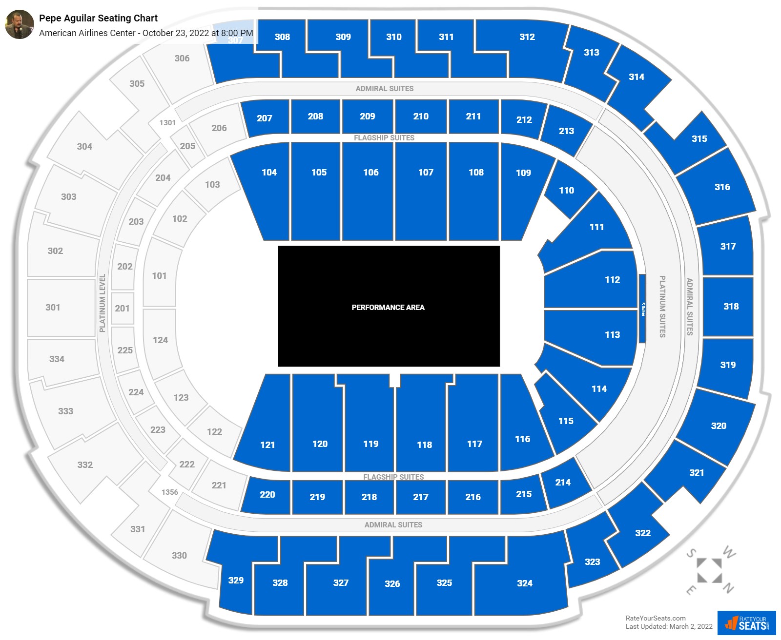 Pepe Aguilar seating chart American Airlines Center