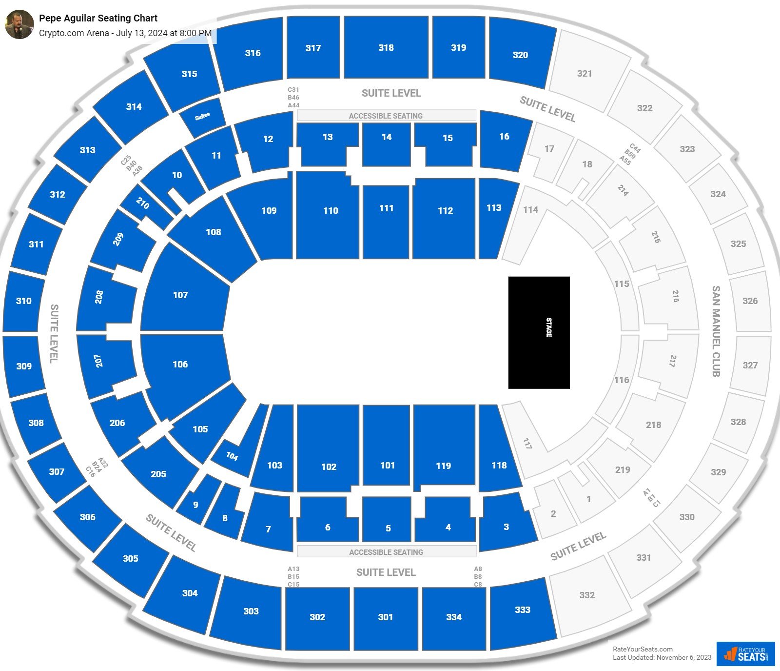 Crypto Com Arena Concert Seating Chart