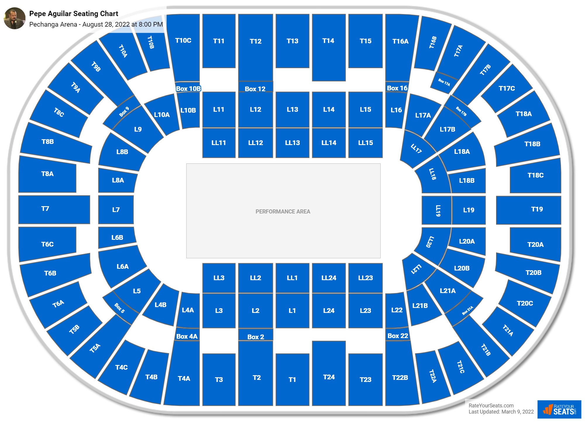 Pepe Aguilar seating chart Pechanga Arena