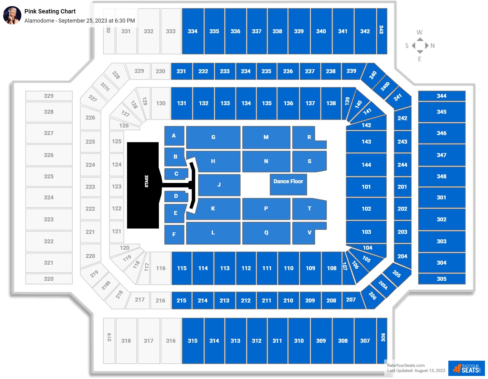 Alamodome Concert Seating Chart