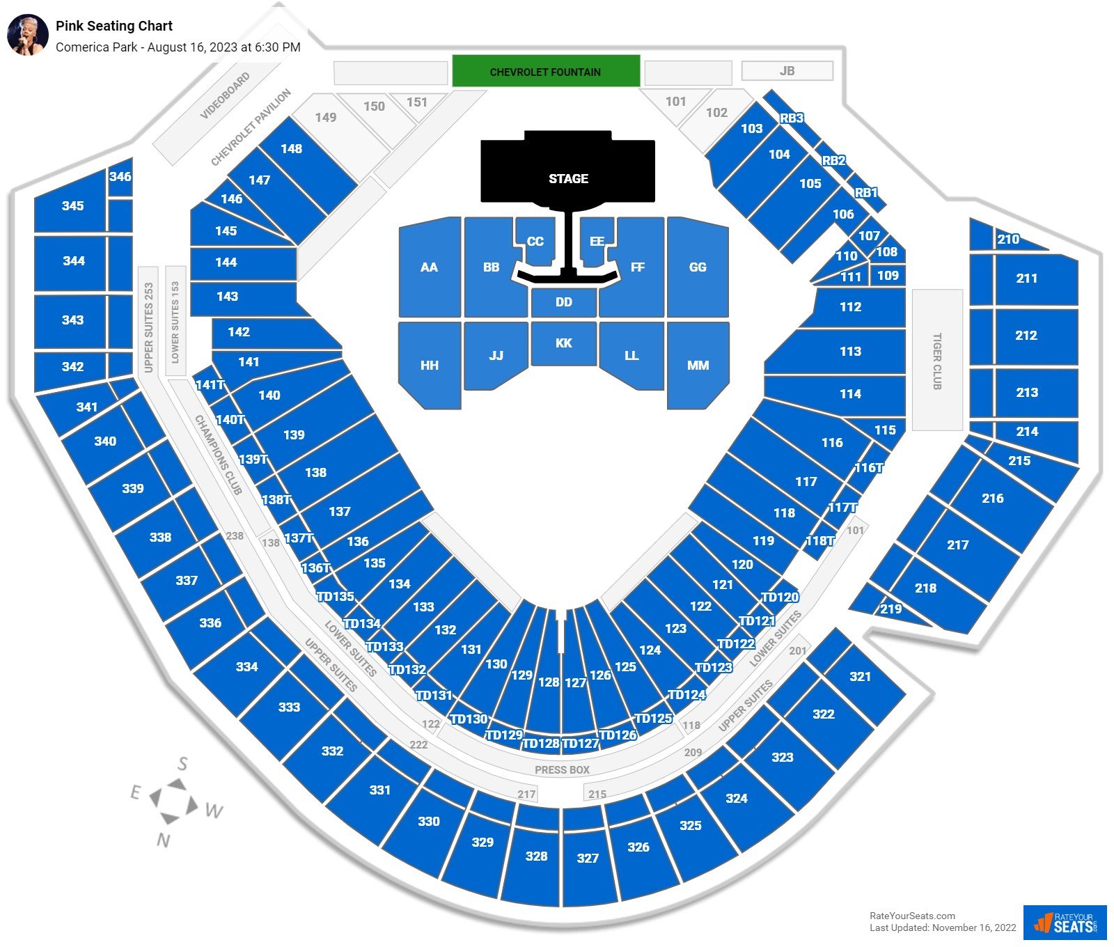 Vinoy Park Concert Seating Chart