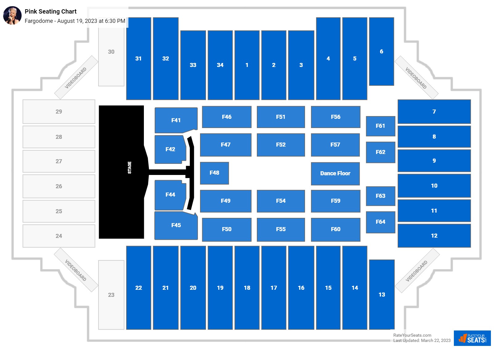 Fargodome Seating Chart