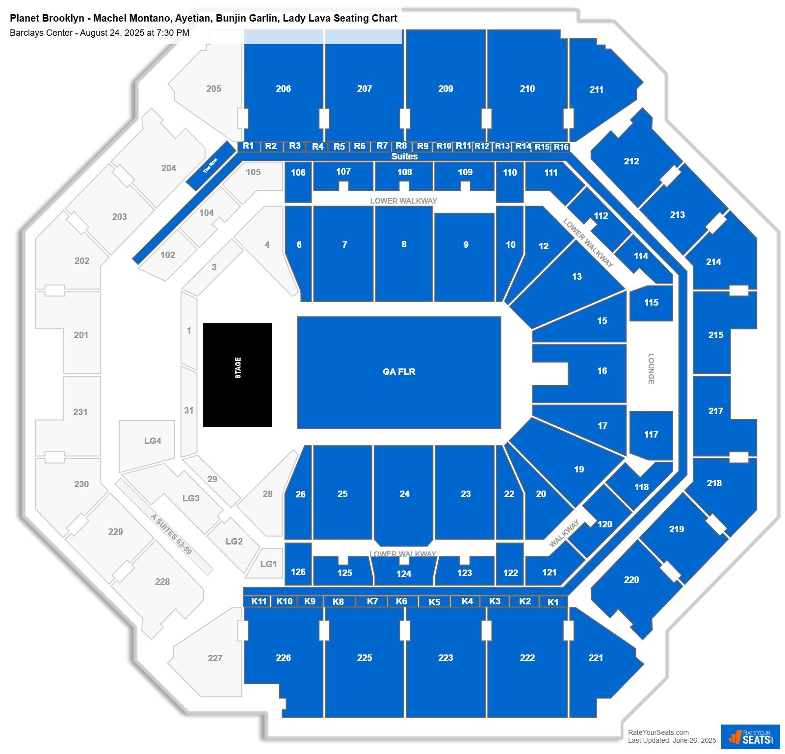 Planet Brooklyn - Machel Montano, Ayetian, Bunjin Garlin, Lady Lava seating chart Barclays Center