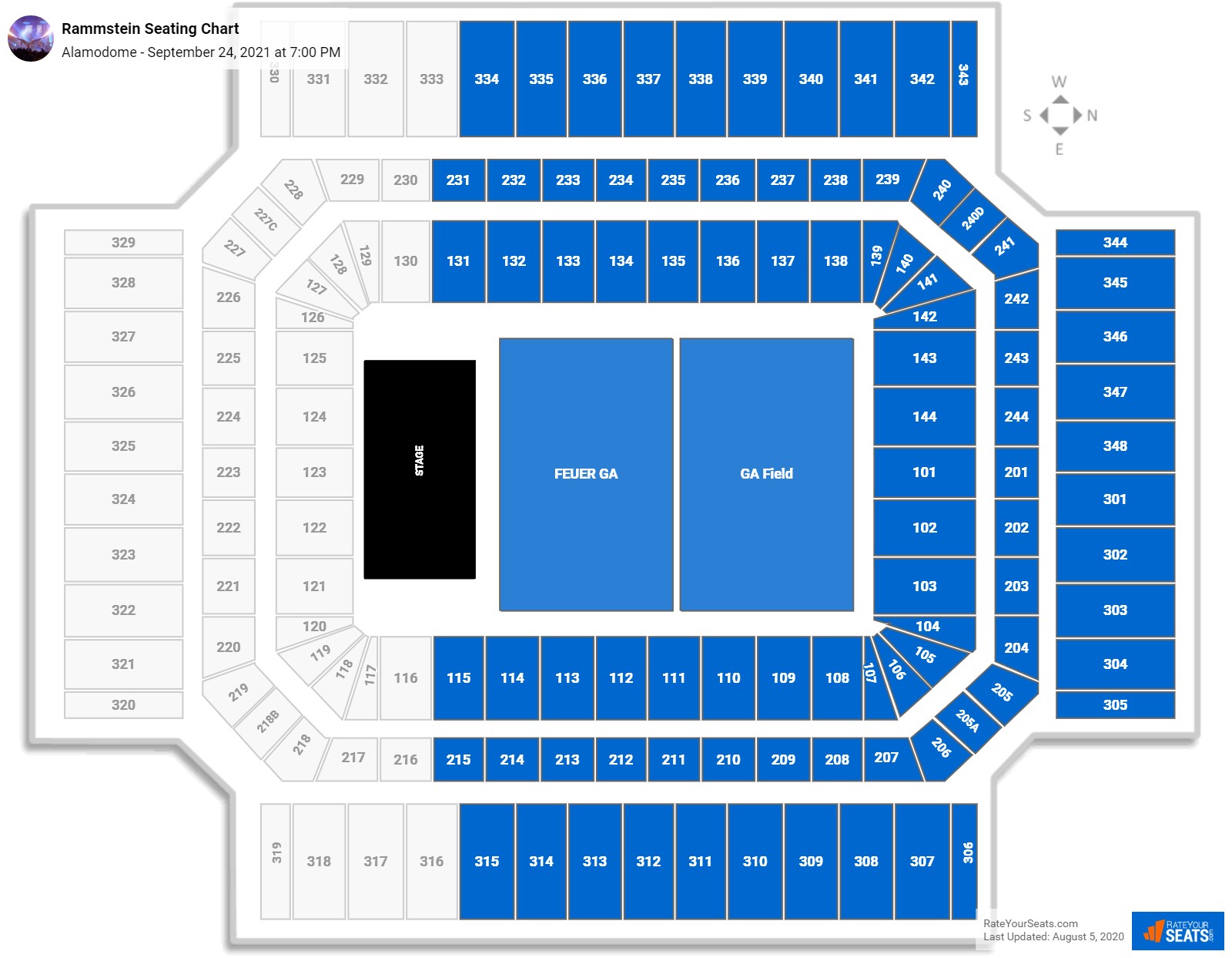 Rammstein seating chart Alamodome