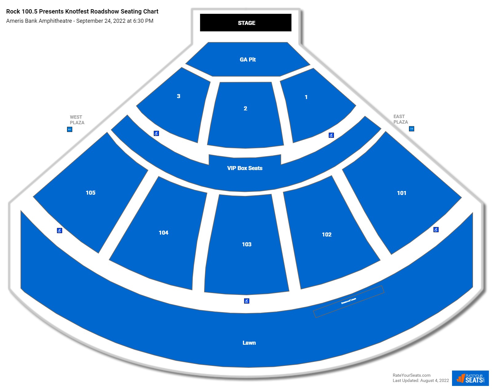 Ameris Bank Amphitheatre Seating Chart