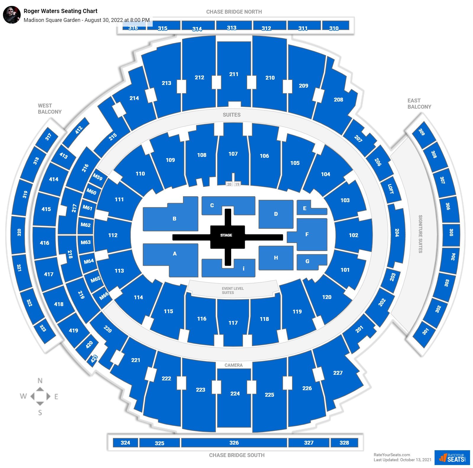 Sq Garden Seating Chart