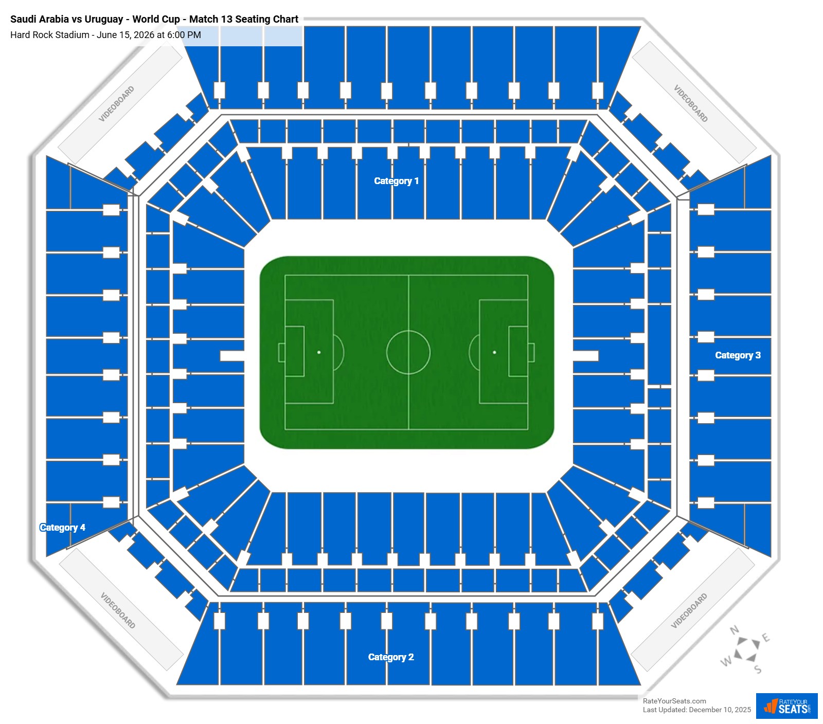 Saudi Arabia vs Uruguay - World Cup - Match 13 seating chart Hard Rock Stadium
