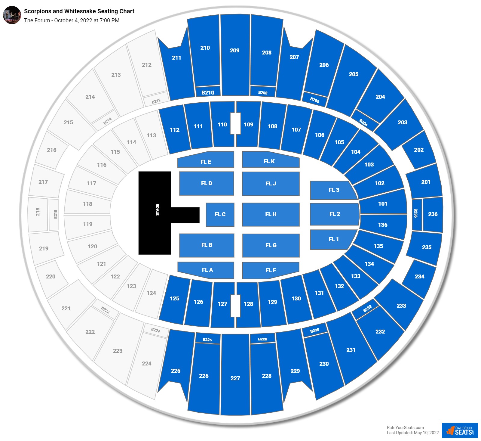 Scorpions and Whitesnake seating chart The Forum