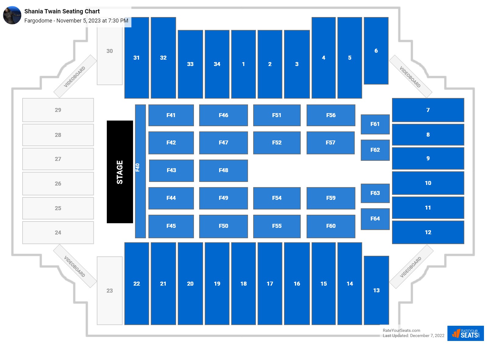 Fargodome Seating Chart