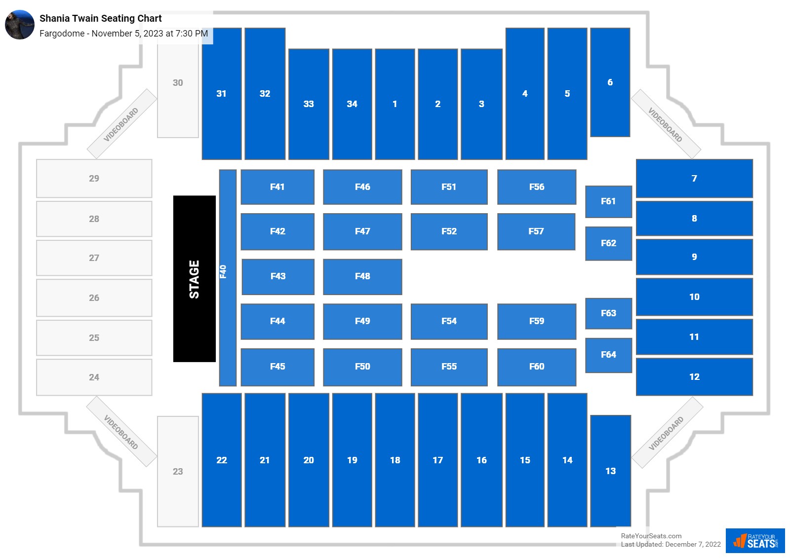 Fargodome Bison Seating Chart