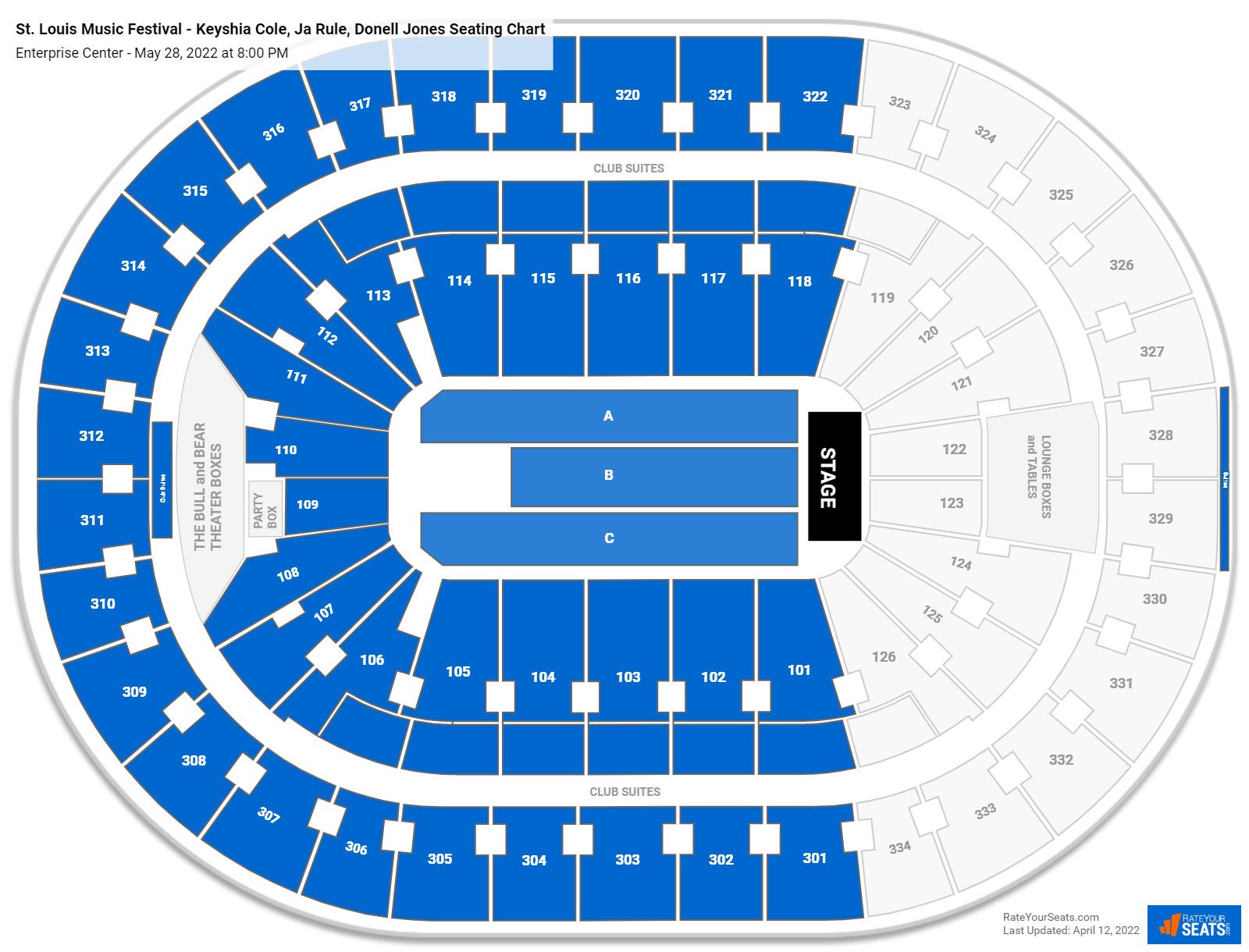 St. Louis Music Festival - Keyshia Cole, Ja Rule, Donell Jones seating chart Enterprise Center