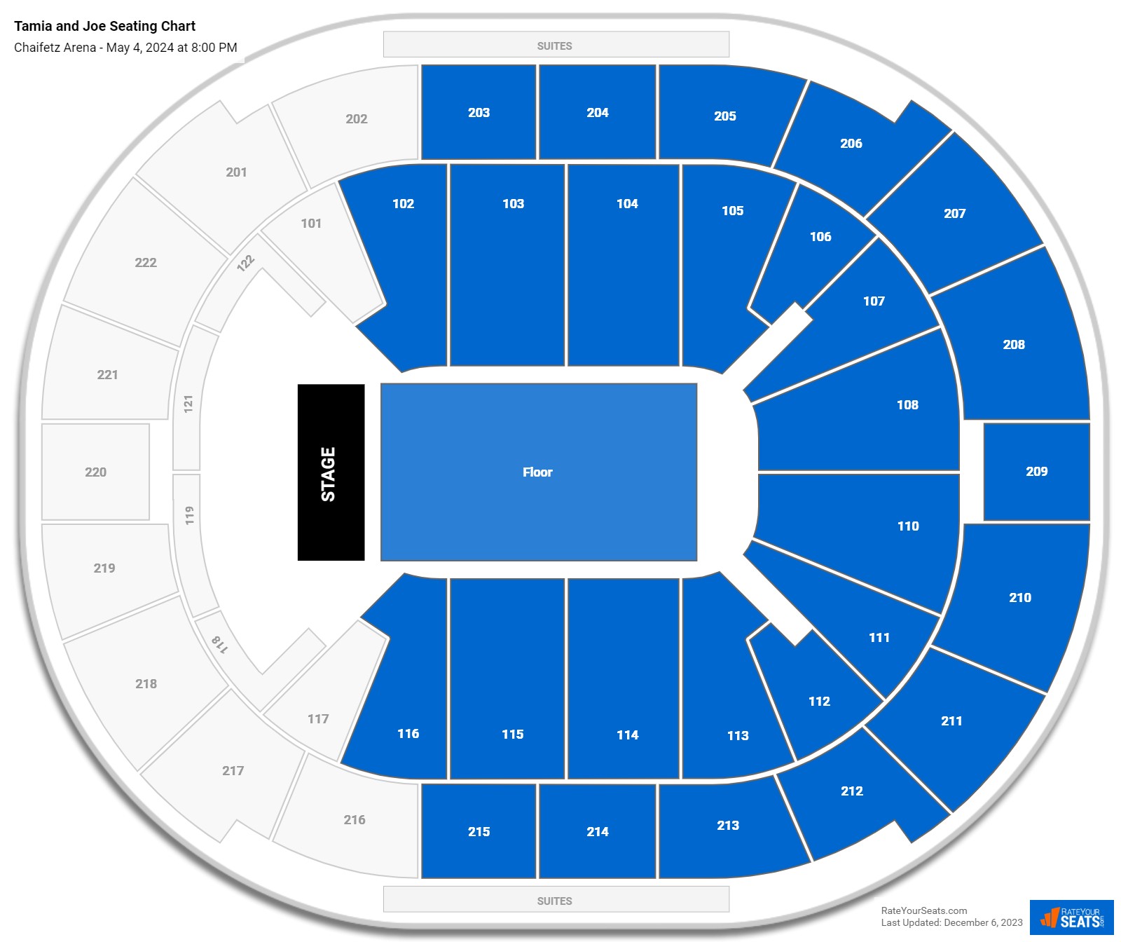 Tamia and Joe seating chart Chaifetz Arena