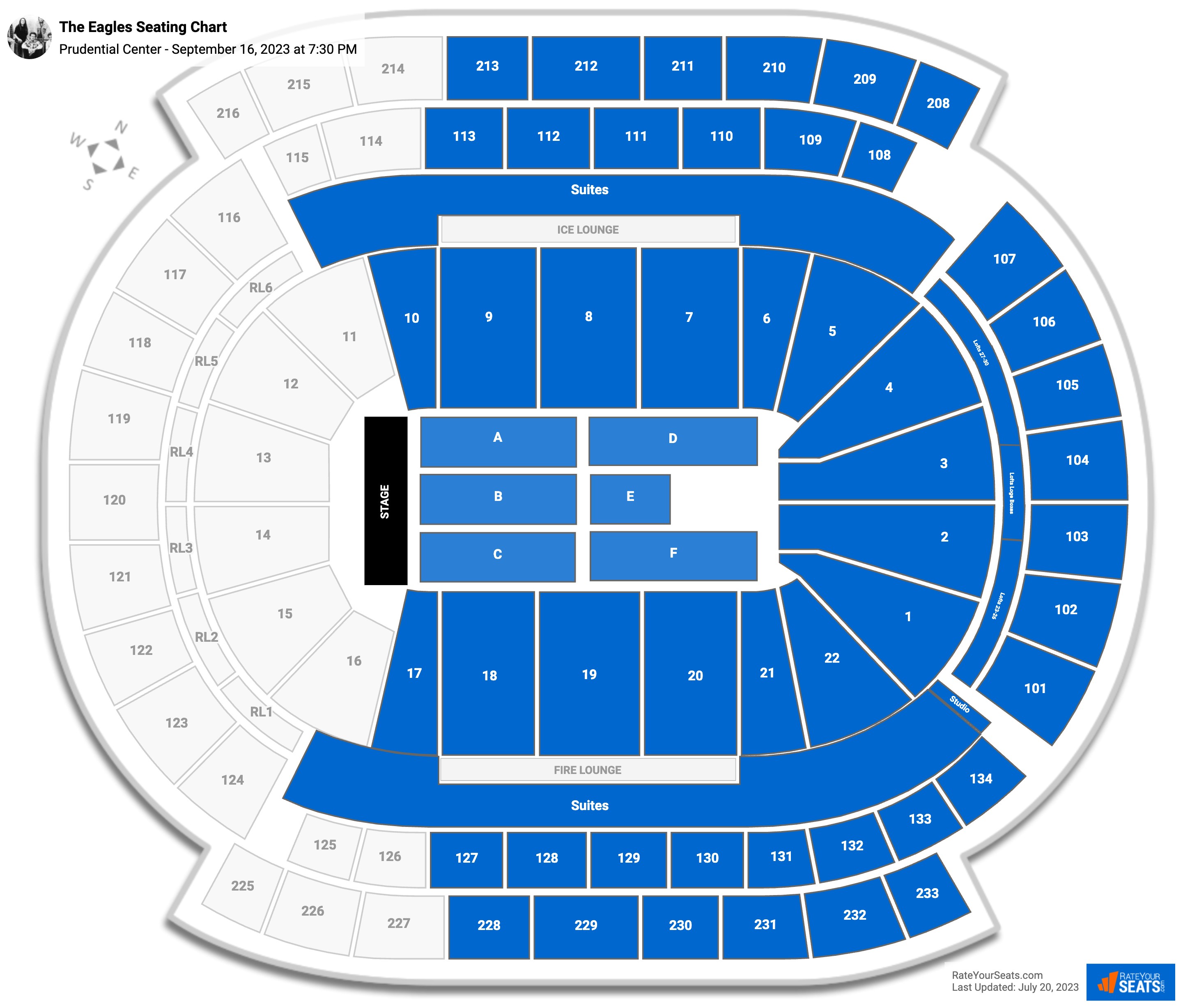 Prudential Center Concert Seating Chart