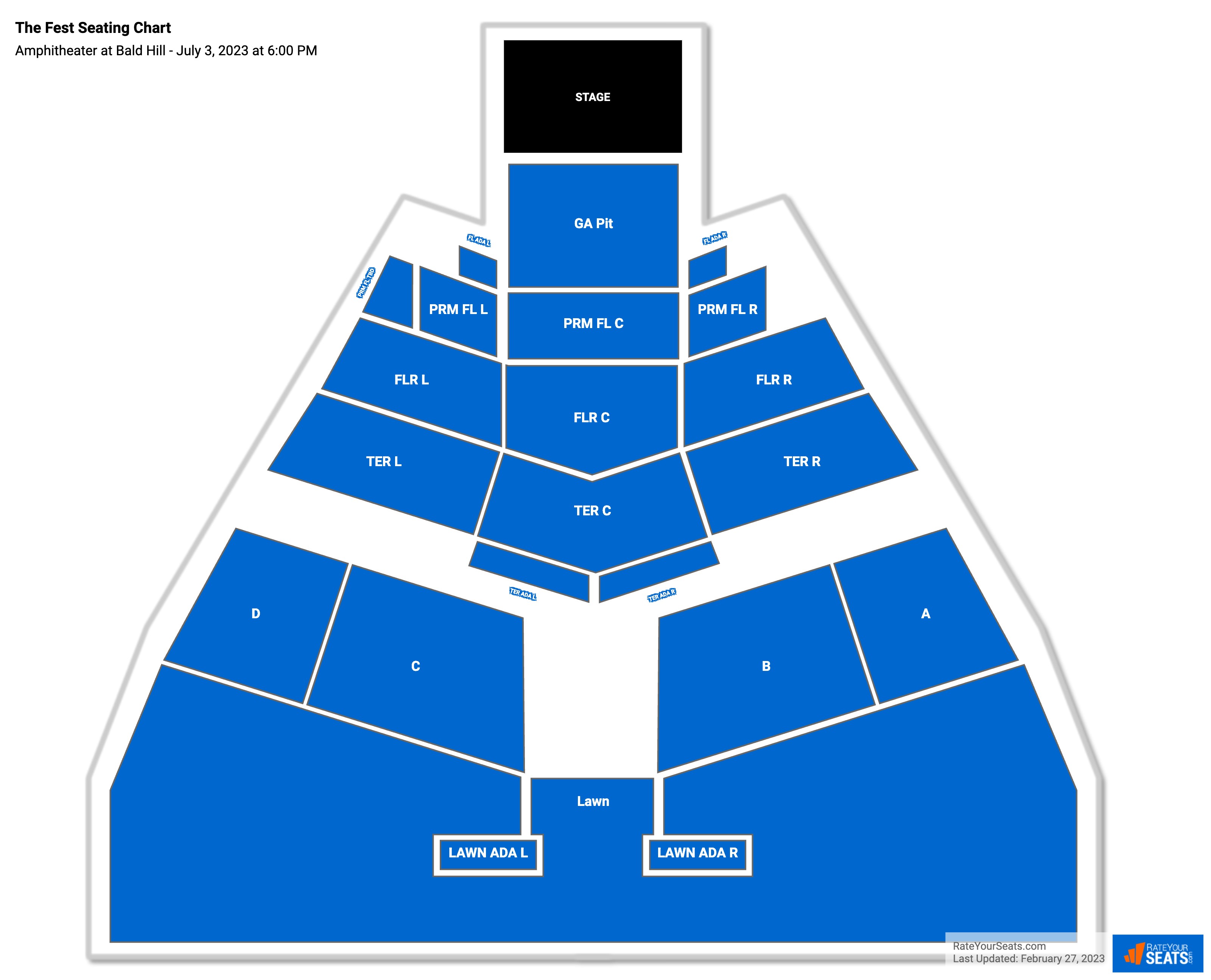 Amphitheater at Bald Hill Seating Chart