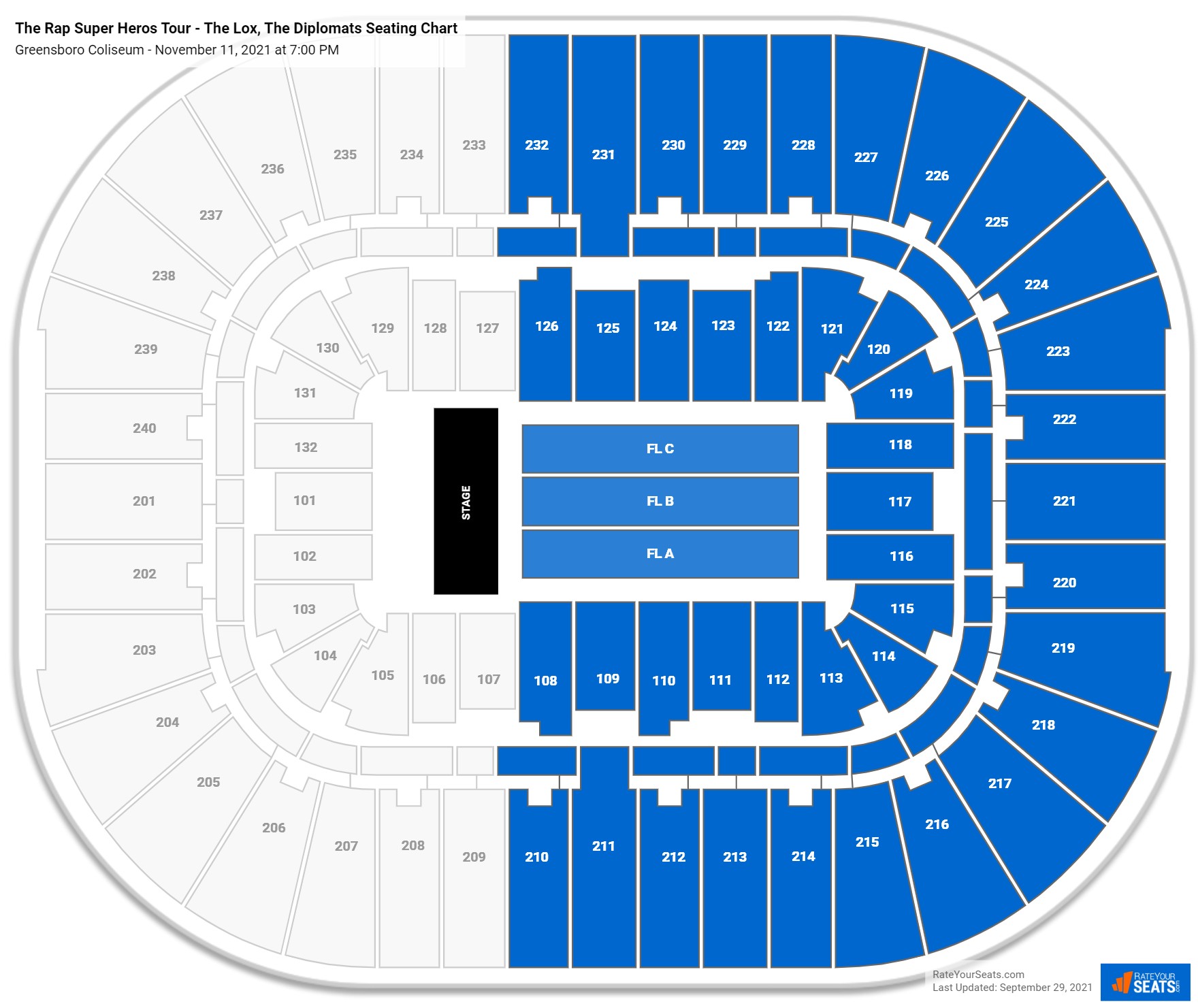 The Rap Super Heros Tour - The Lox, The Diplomats seating chart Greensboro Coliseum