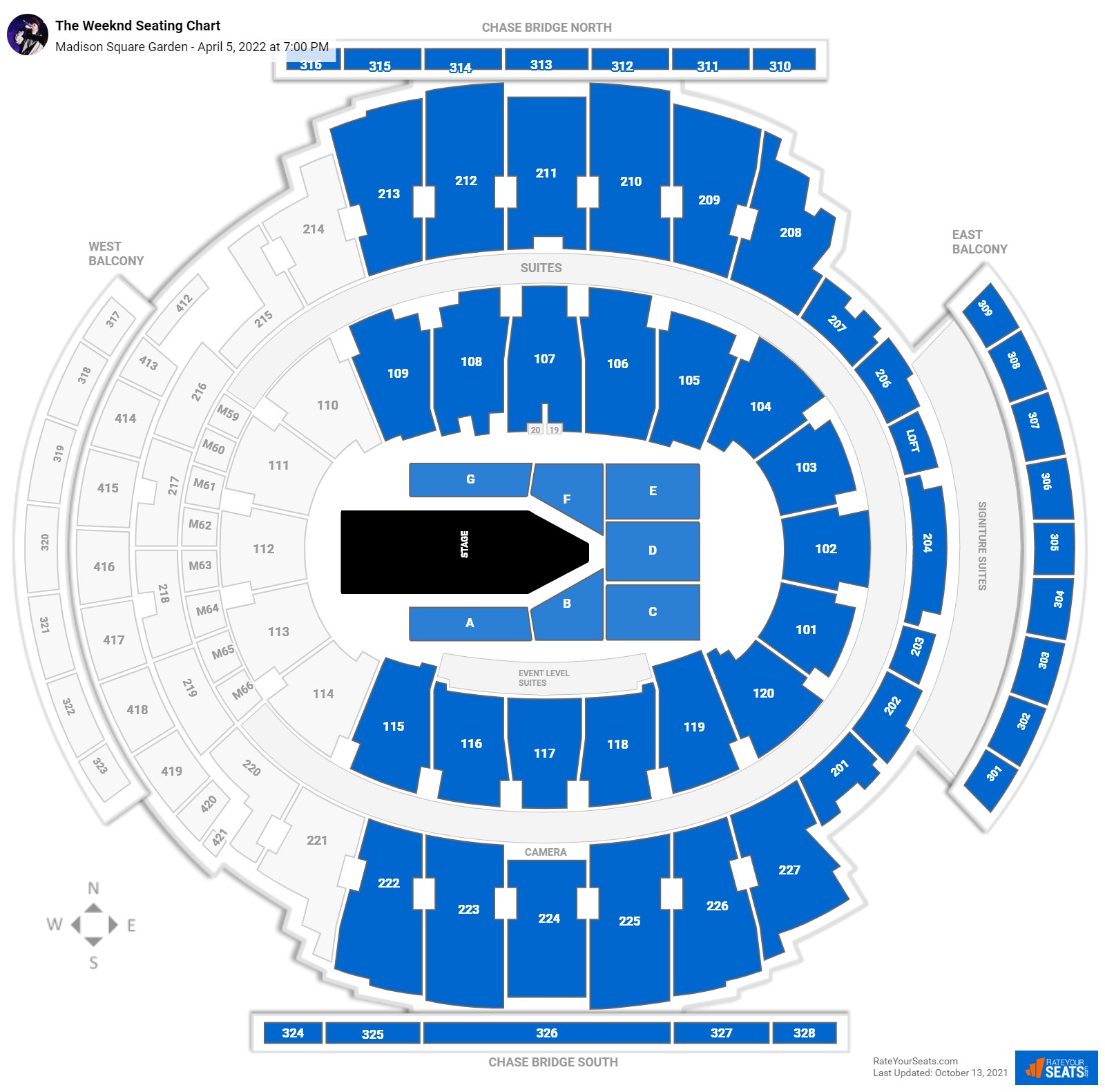 Madison Square Garden Seating Charts for Concerts