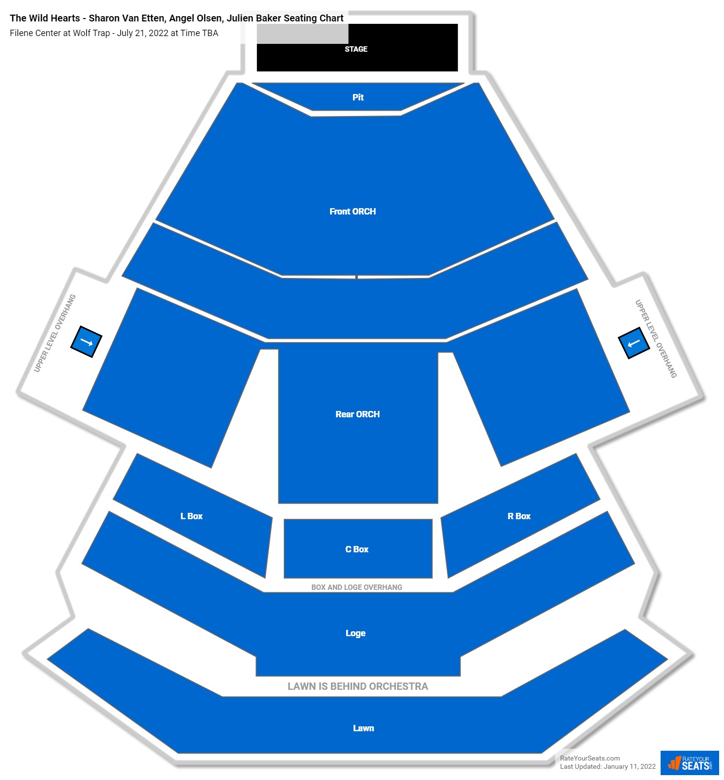 The Wild Hearts - Sharon Van Etten, Angel Olsen, Julien Baker seating chart Filene Center at Wolf Trap