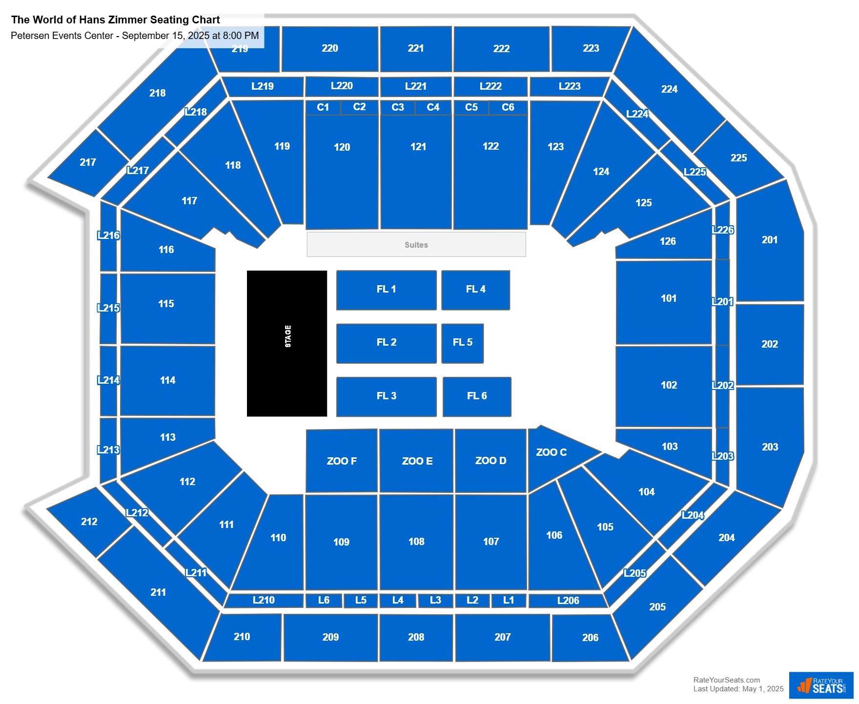 The World of Hans Zimmer seating chart Petersen Events Center