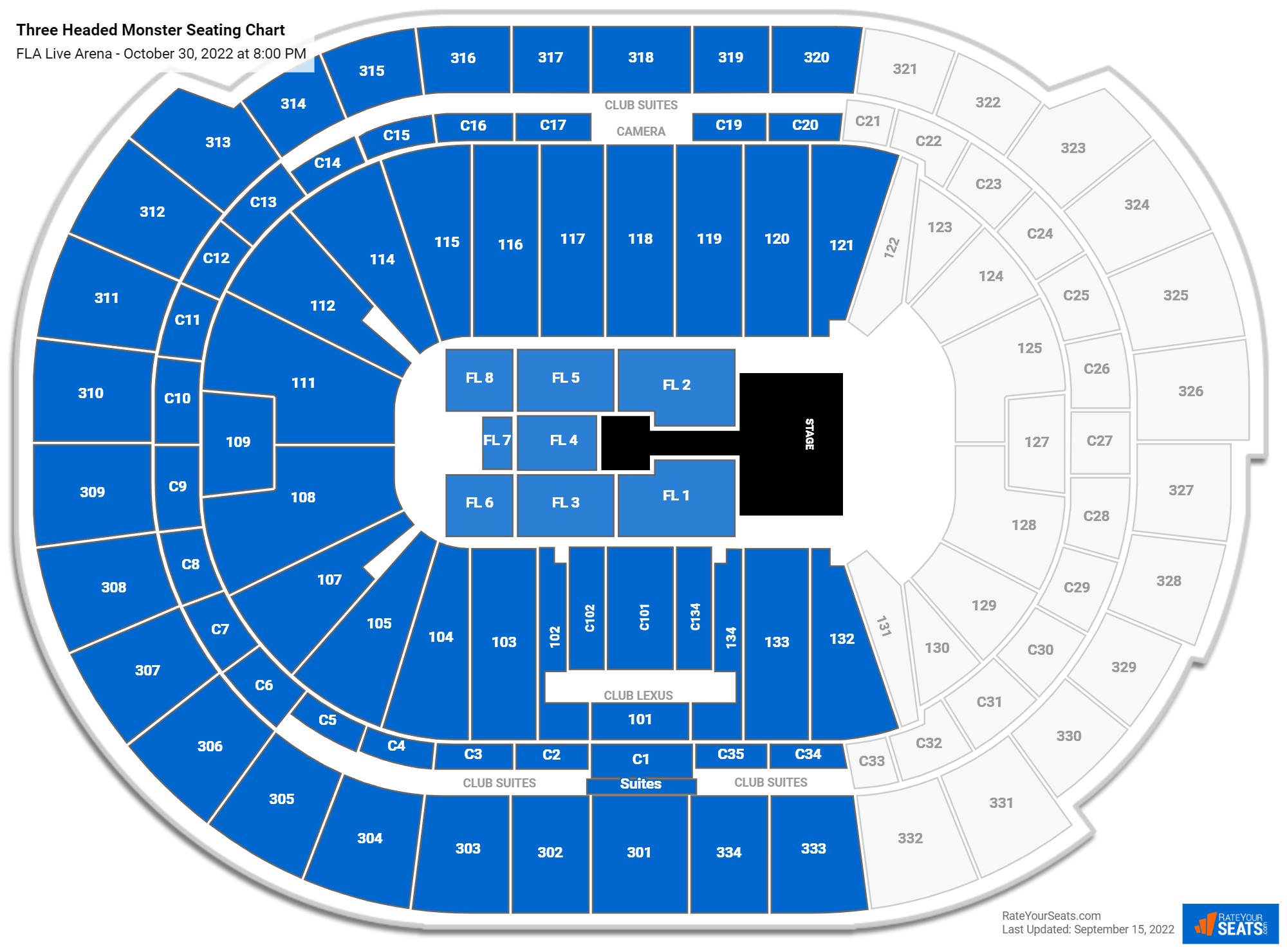 FLA Live Arena Concert Seating Chart - RateYourSeats.com