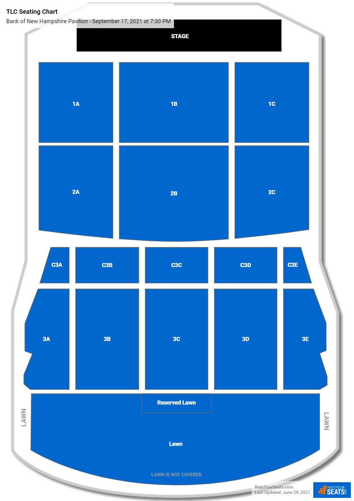 TLC with Bone Thugs N Harmony seating chart Bank of New Hampshire Pavilion