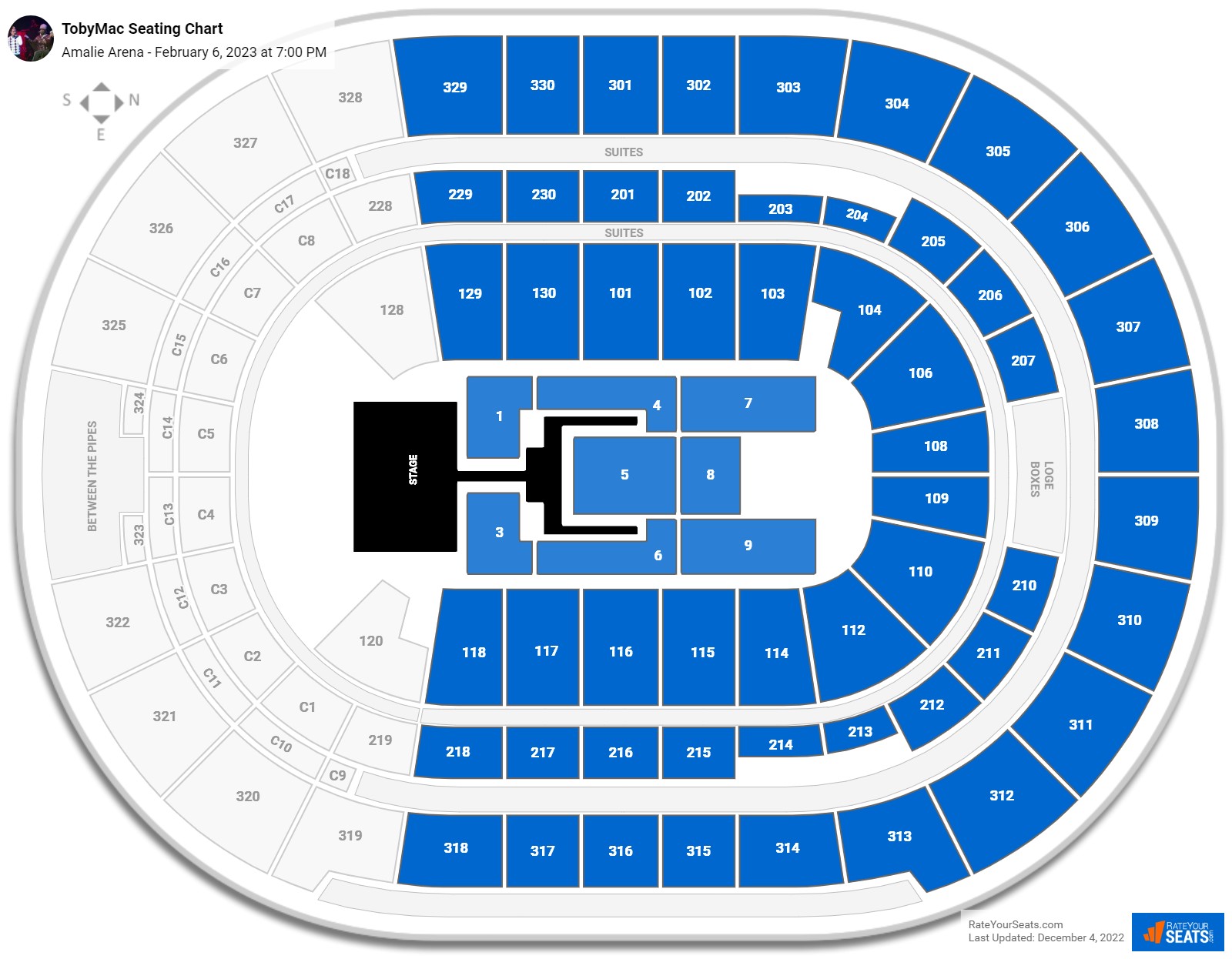 TobyMac seating chart Amalie Arena