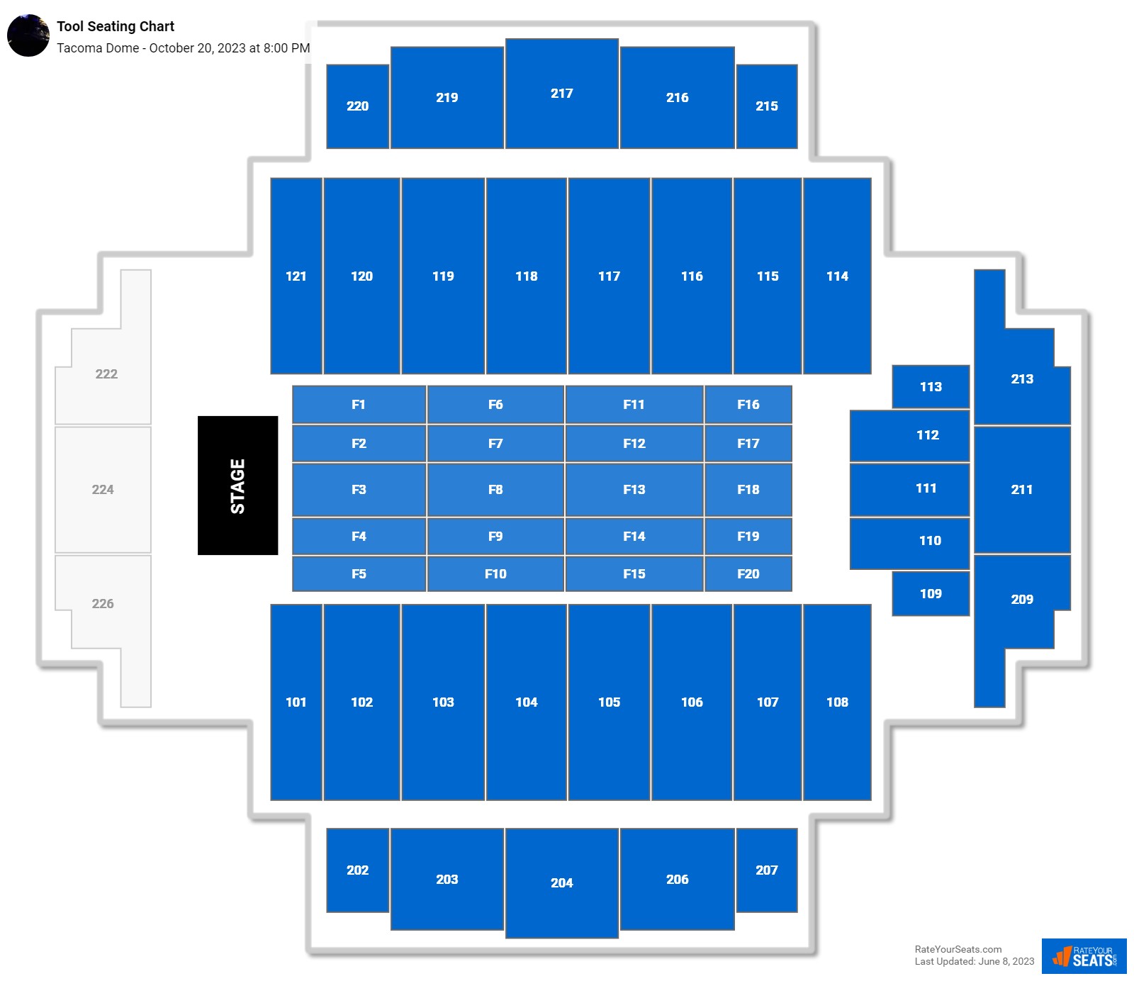 Dome Seating Chart