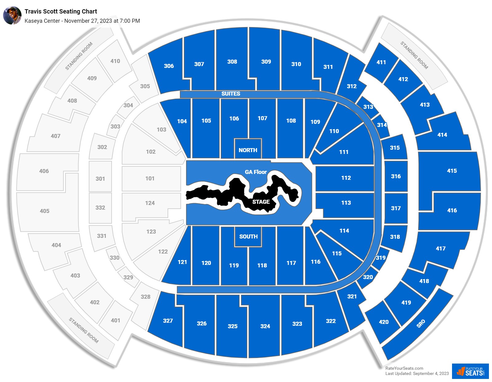 Kaseya Center Concert Seating Chart