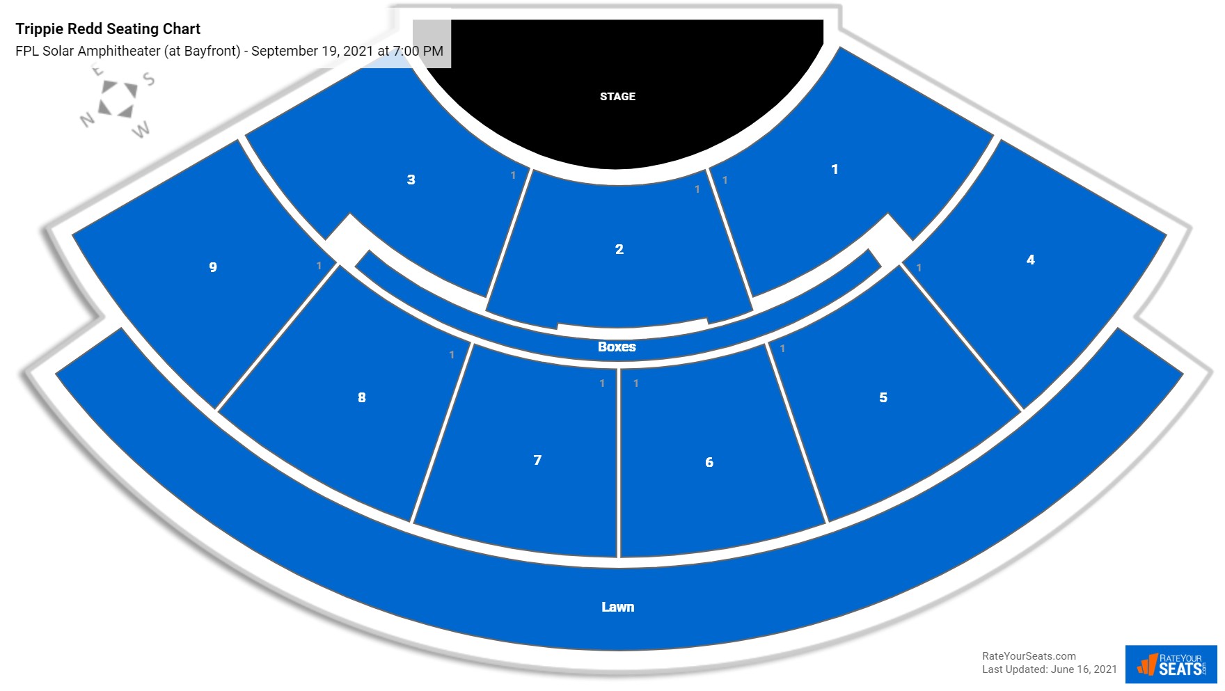 Trippie Redd seating chart FPL Solar Amphitheater (at Bayfront)