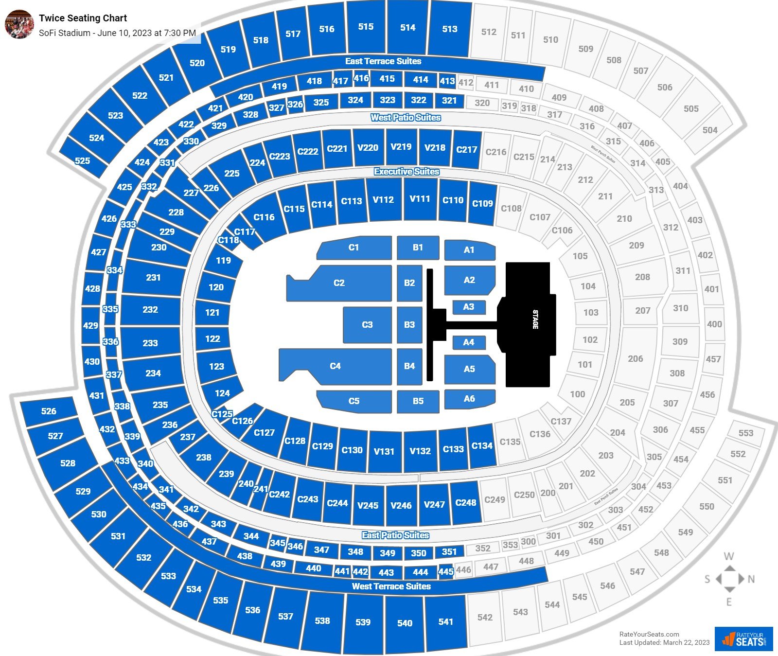 Sofi Stadium Concert Seating Chart