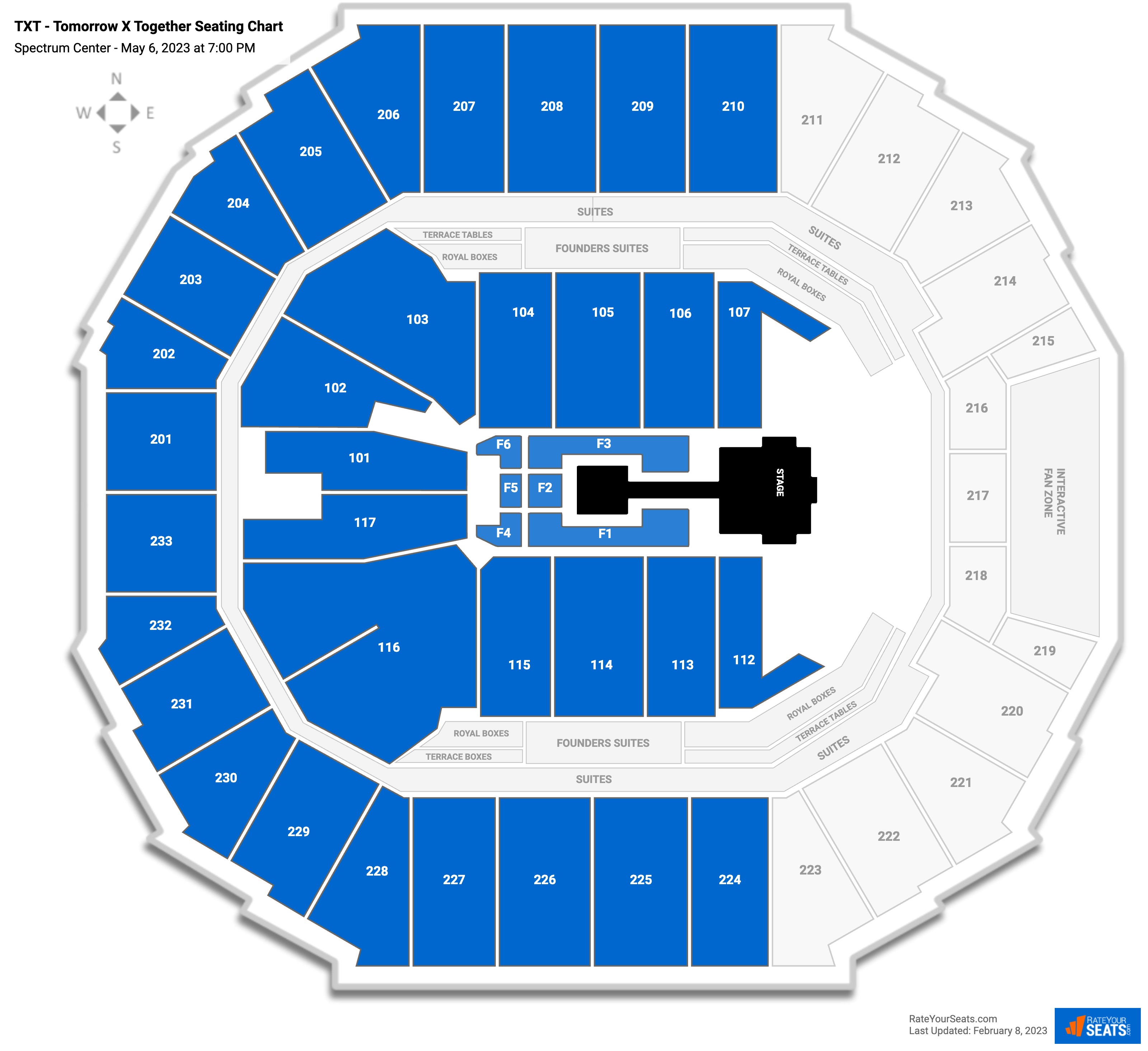 Spectrum Center Concert Seating Chart