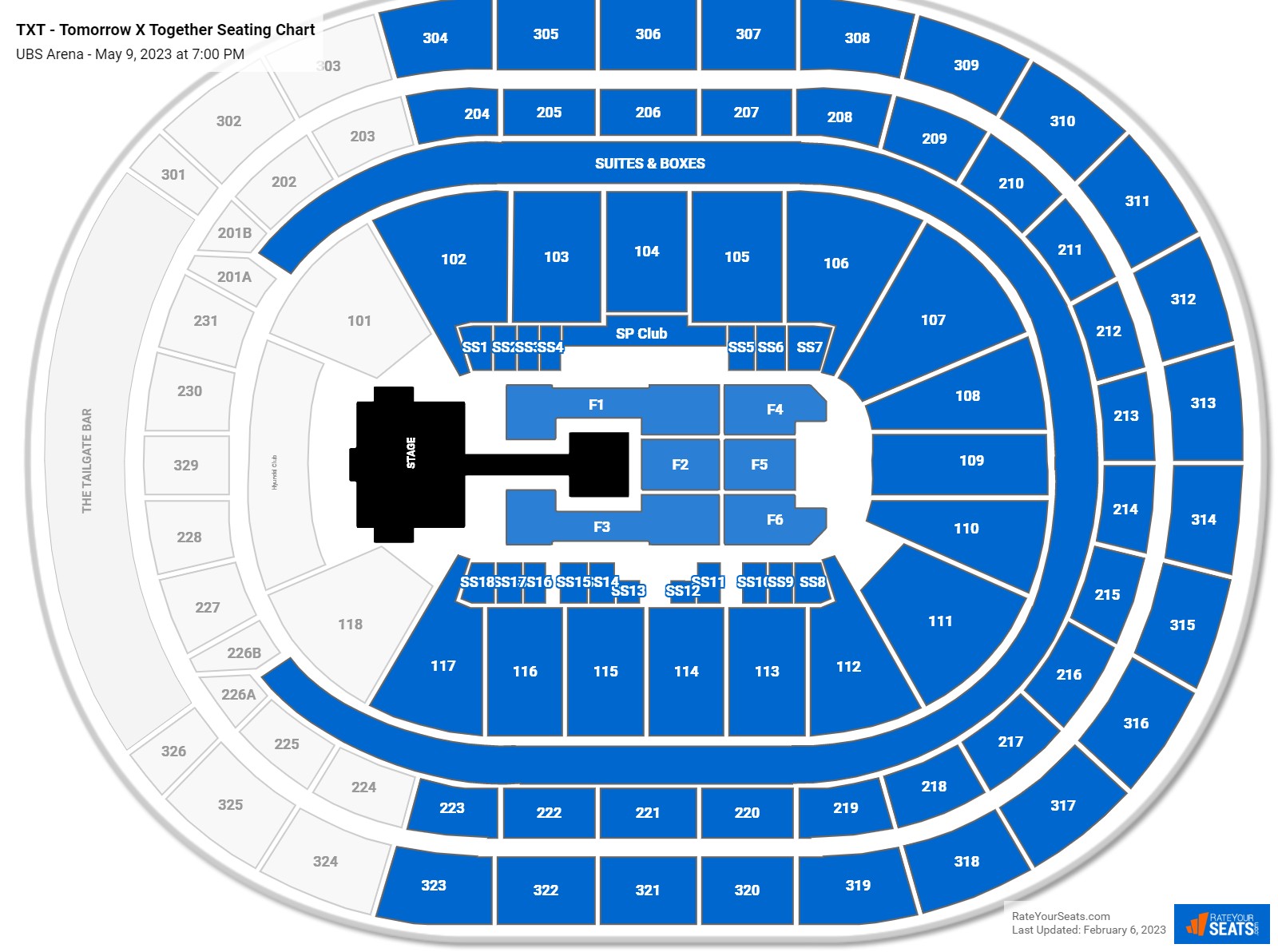 TXT - Tomorrow X Together seating chart UBS Arena