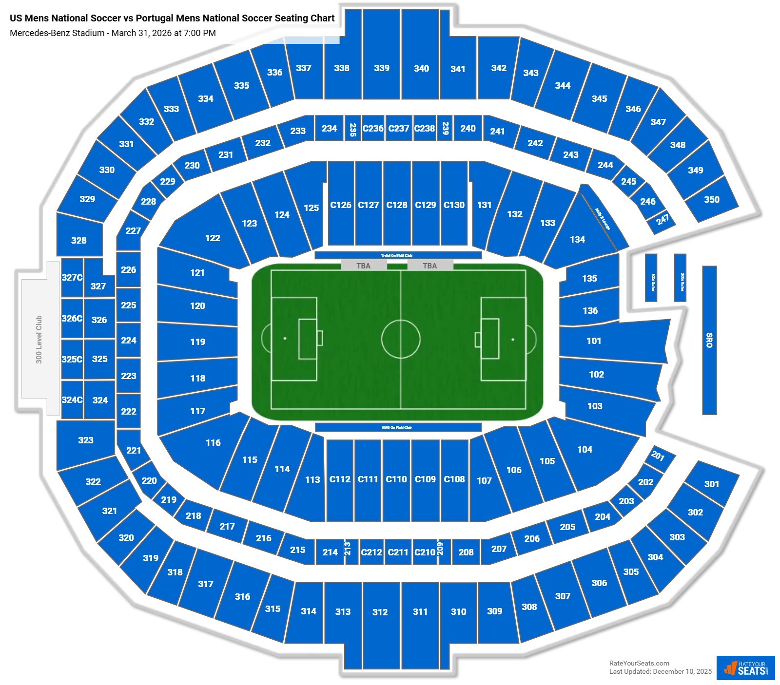 US Mens National Soccer vs Portugal Mens National Soccer seating chart Mercedes-Benz Stadium