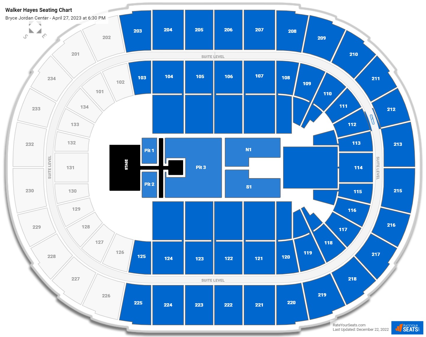 Bryce Jordan Center Concert Seating Chart